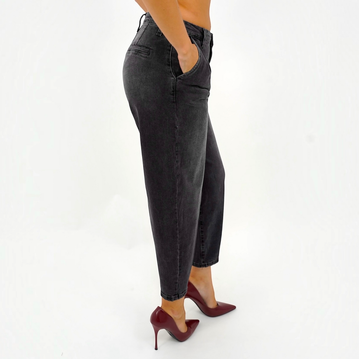SOUTHLAB JEANS L25011 BLACK