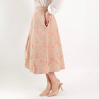SARTORIA GONNA DAMASCO ROSA