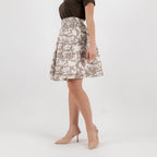 SARTORIA GONNA MINI TOILE MORO