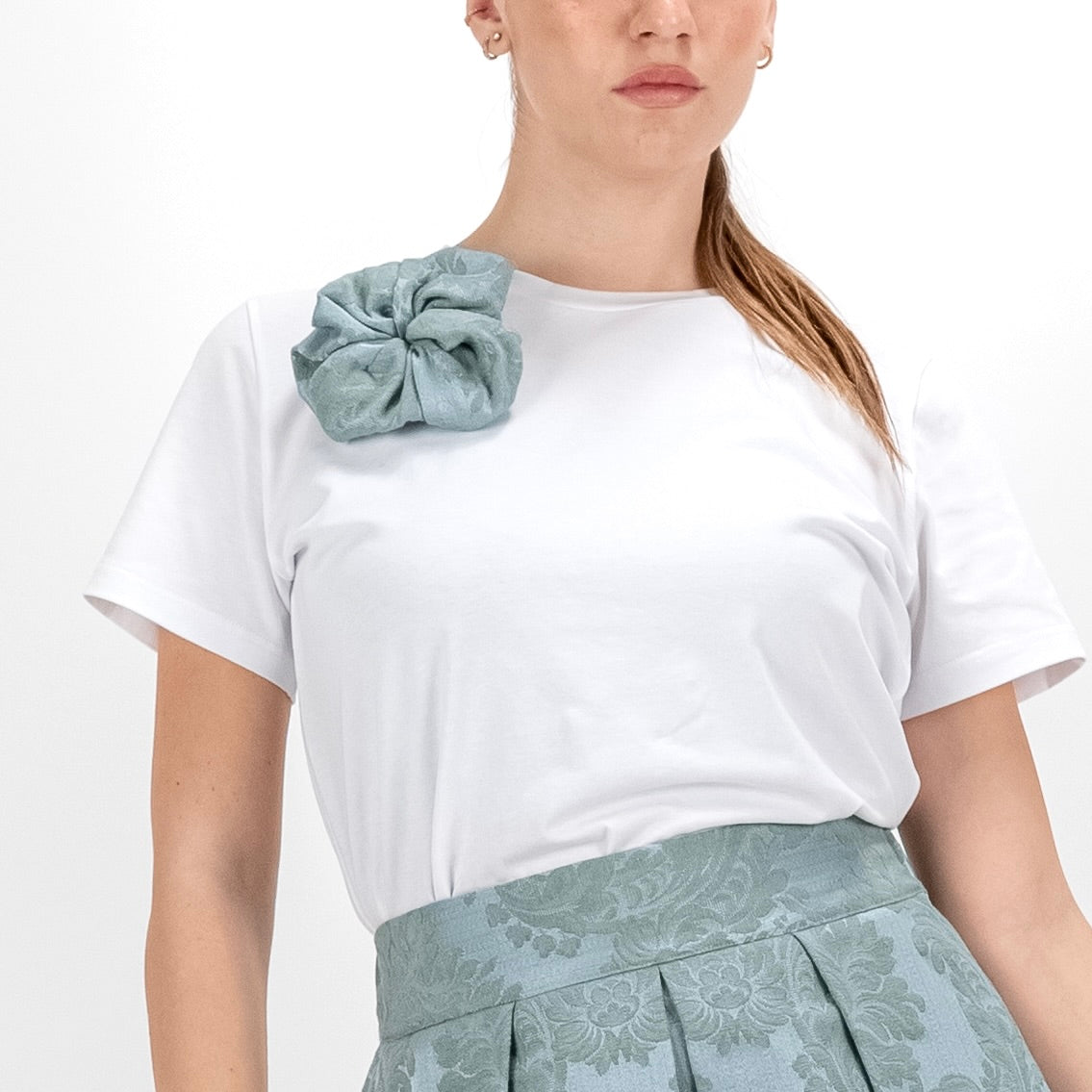 SARTORIA T-SHIRT DAMASCO MENTA