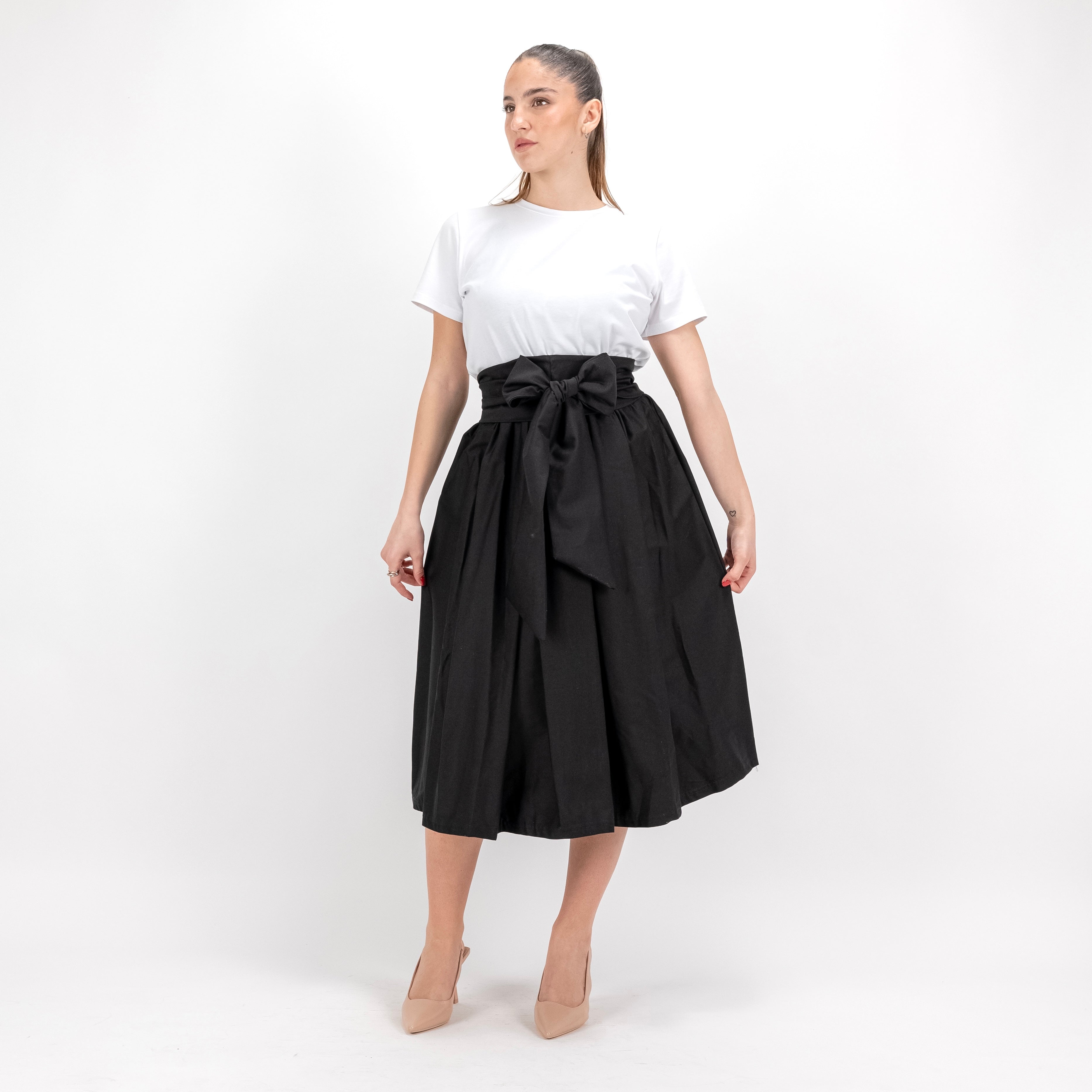 SARTORIA GONNA ECOLE NERO