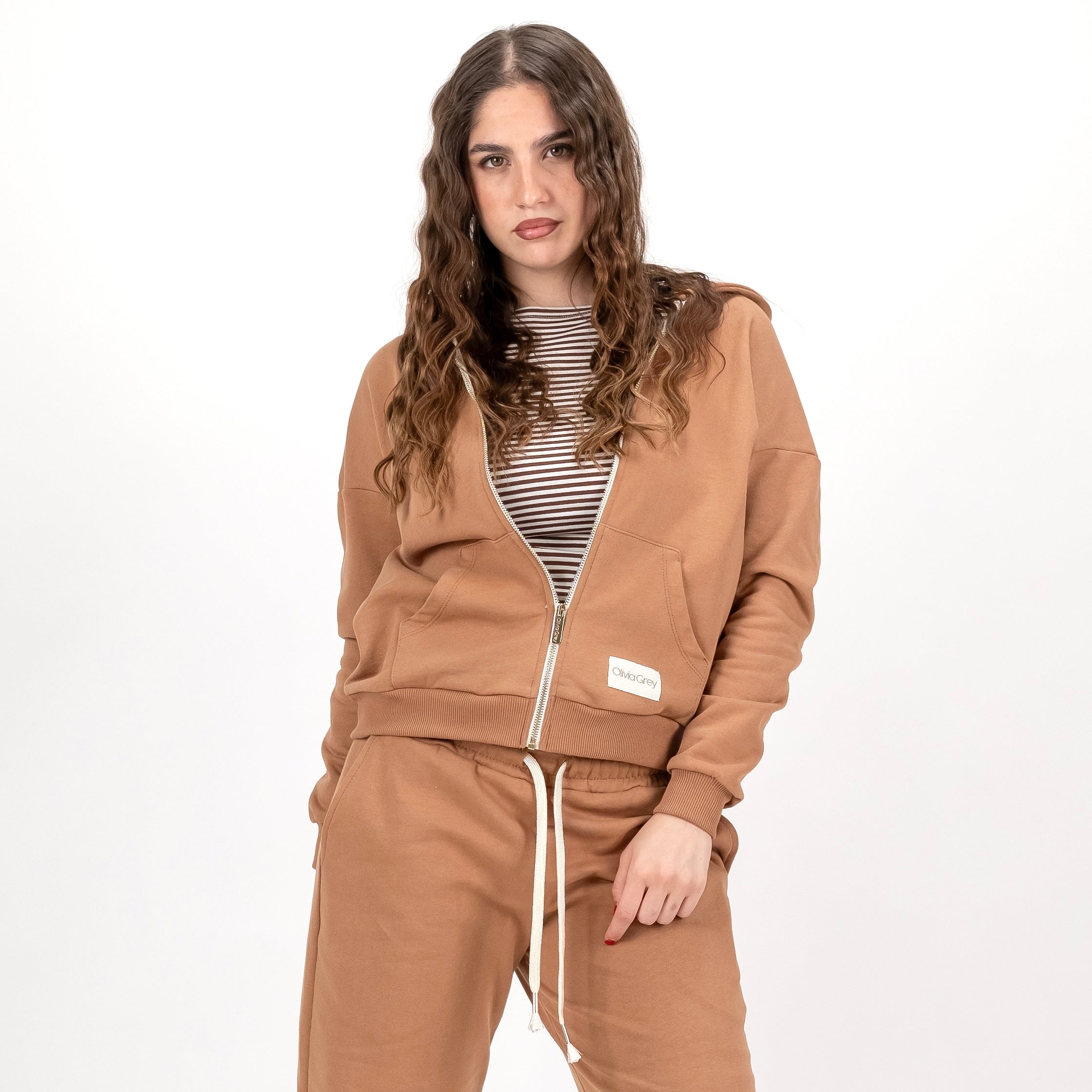 OLIVIAGREY MARIANNA FELPA FULL ZIP
