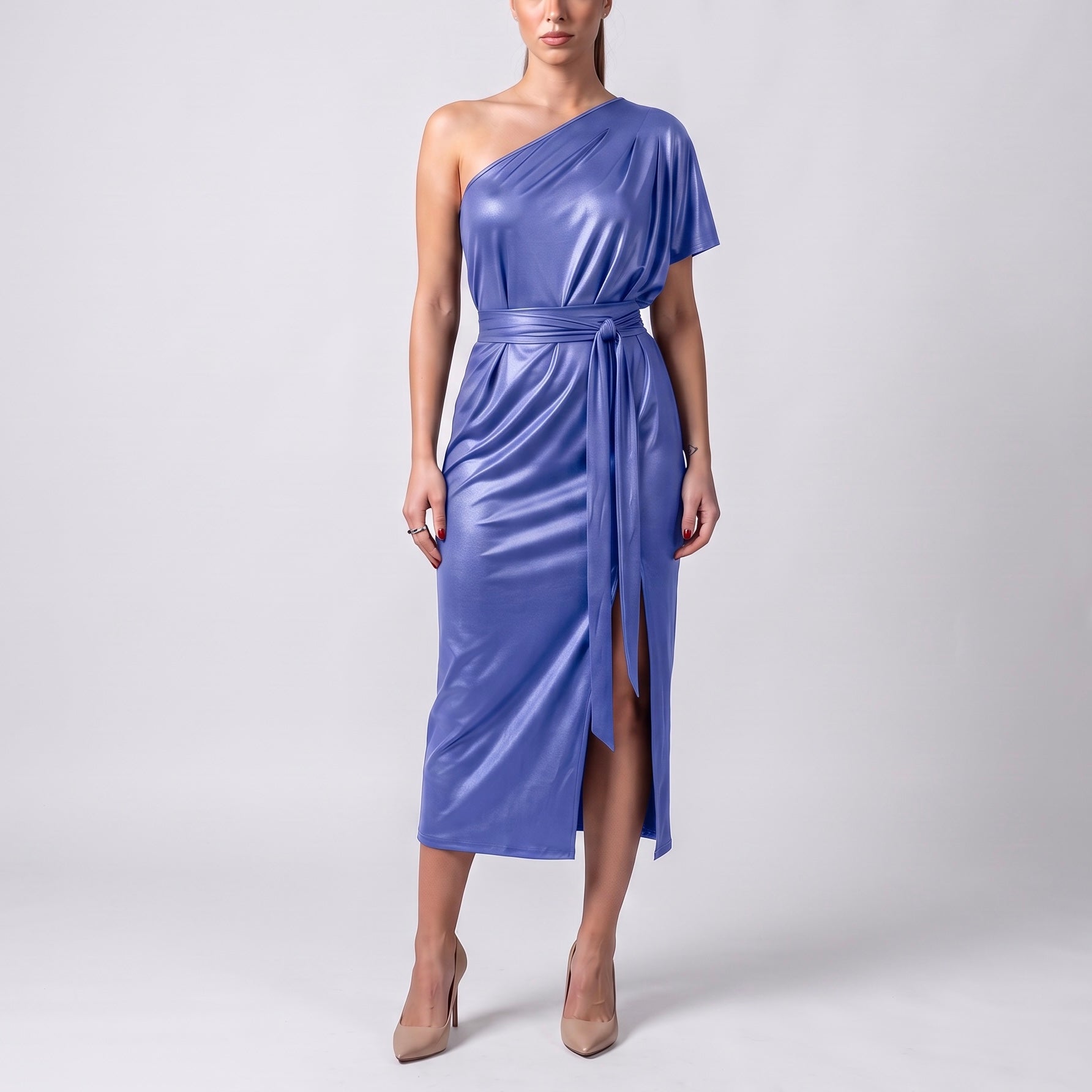 FUEGO ABITO MONOSPALLA SATIN