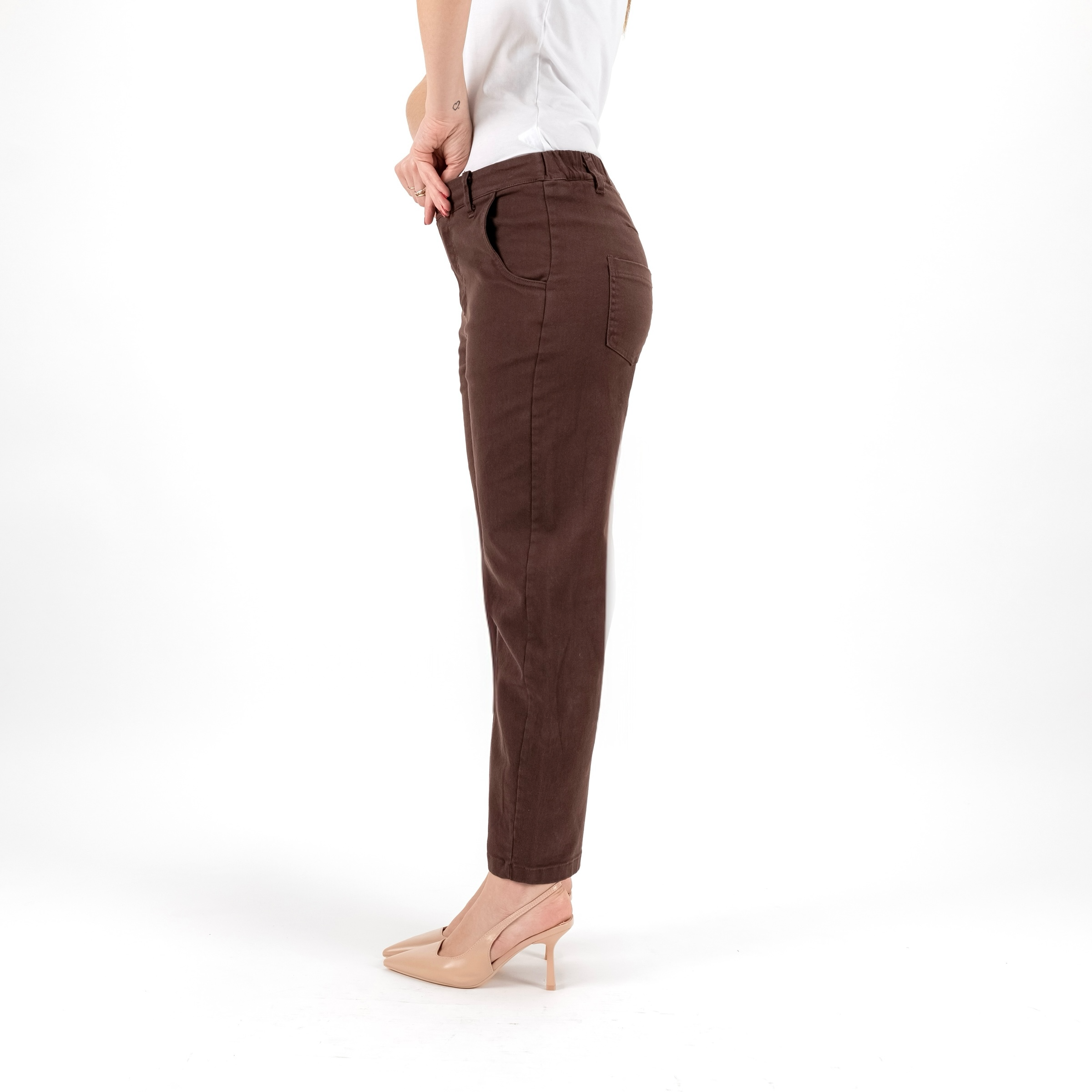 KONTATTO FW200C PANTALONE BARREL COTONE