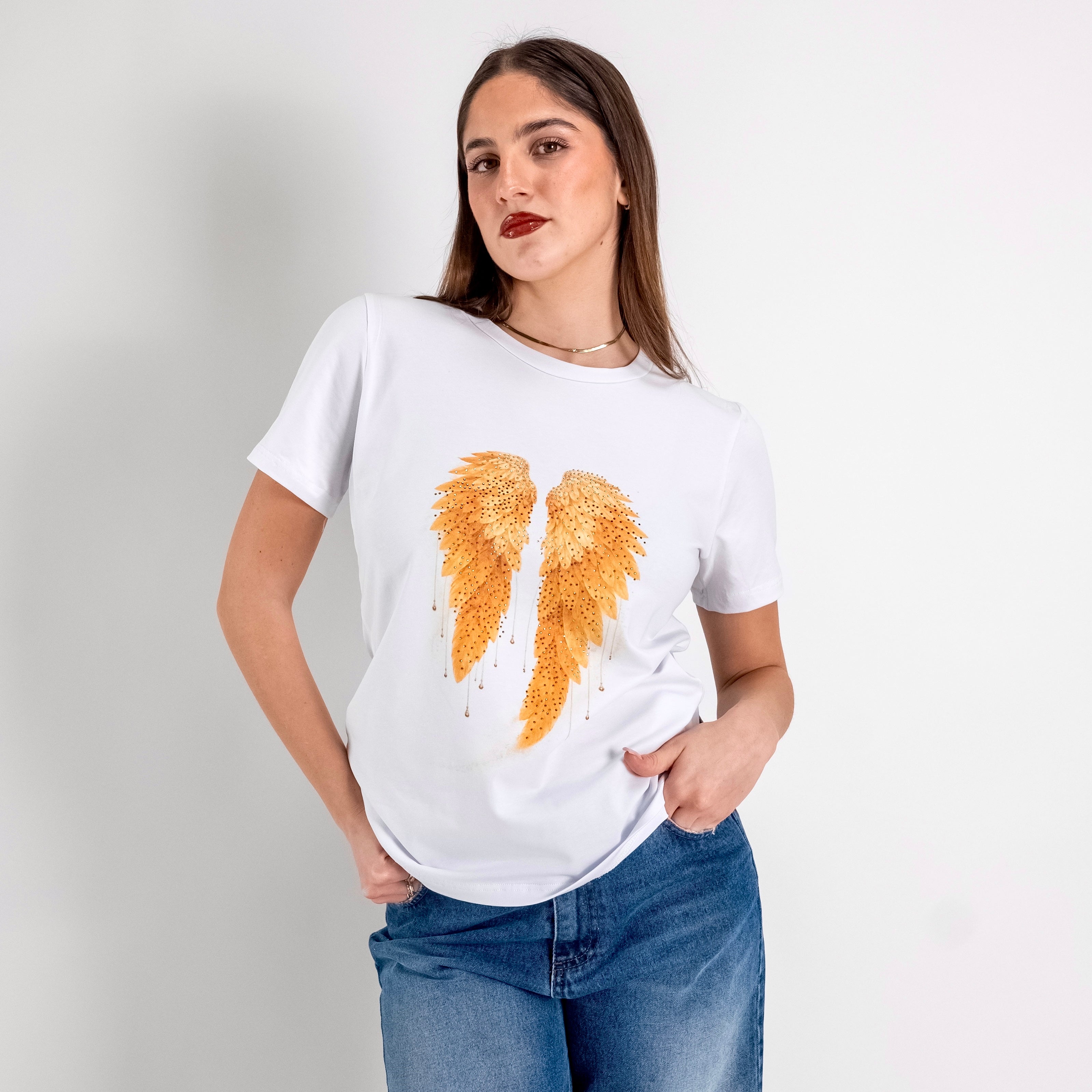 JETAIME T-SHIRT WINGS GIALLO