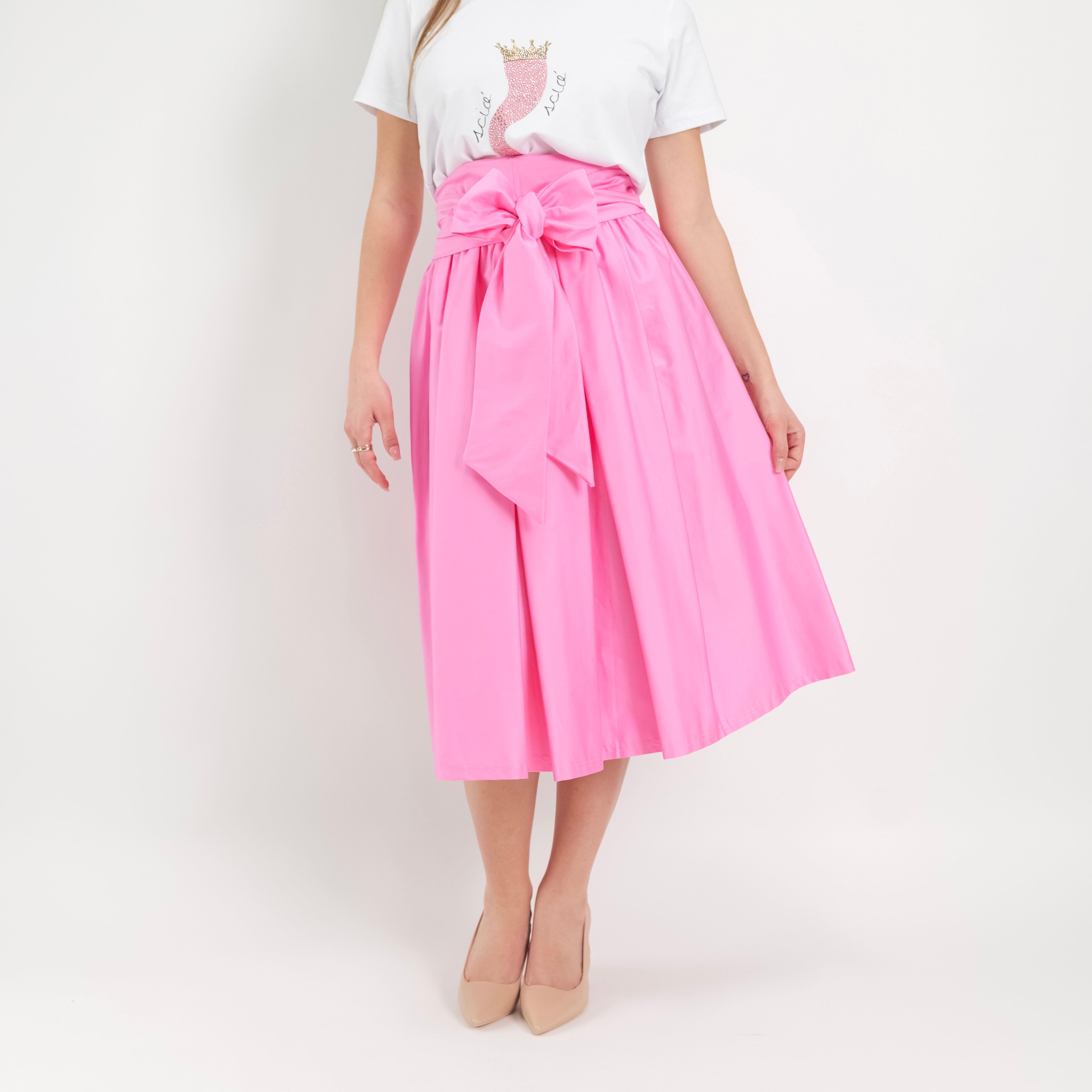 SARTORIA GONNA ECOLE ROSA