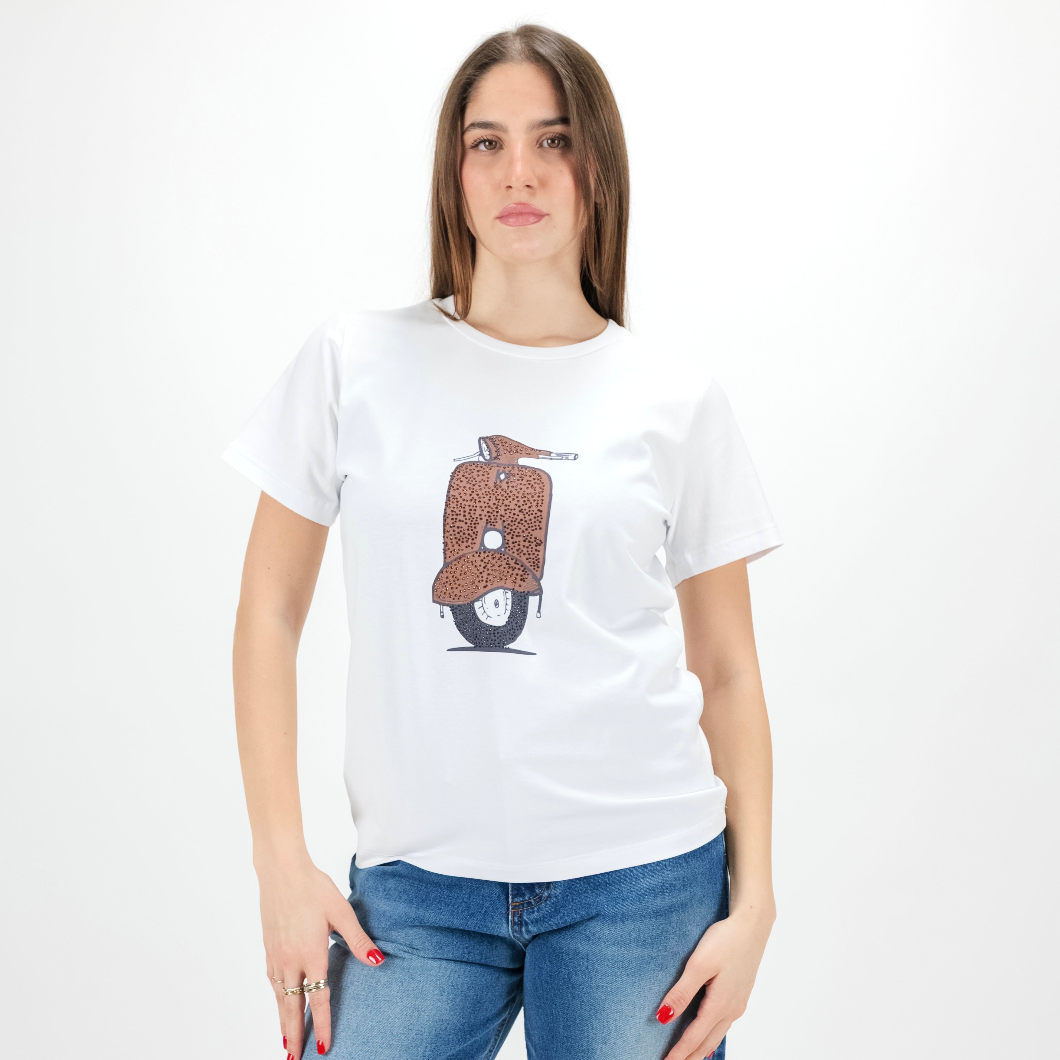 JETAIME T-SHIRT VESPA STRASS