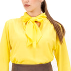SARTORIA BLUSA FIOCCO GIALLO