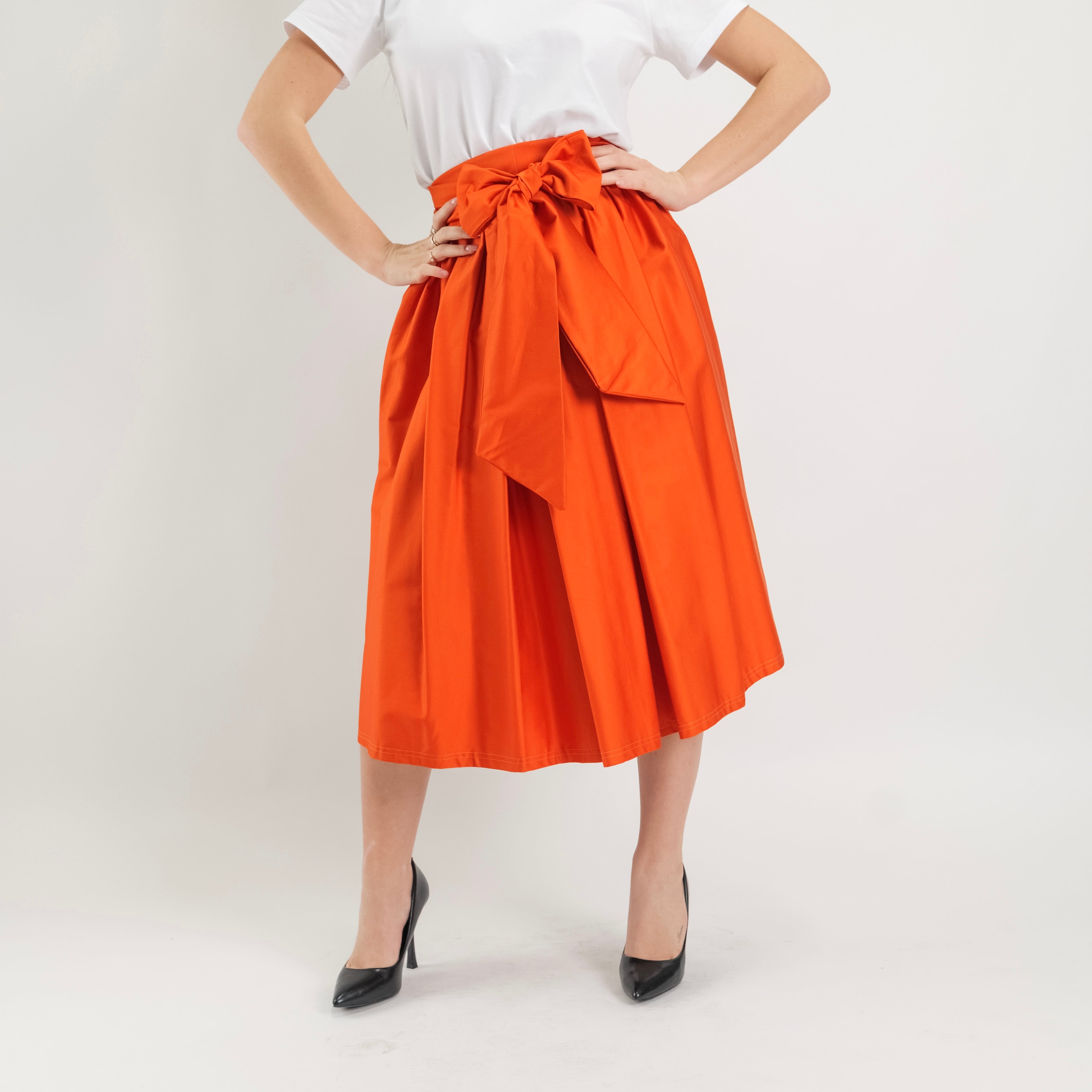 SARTORIA GONNA ECOLE ARANCIO