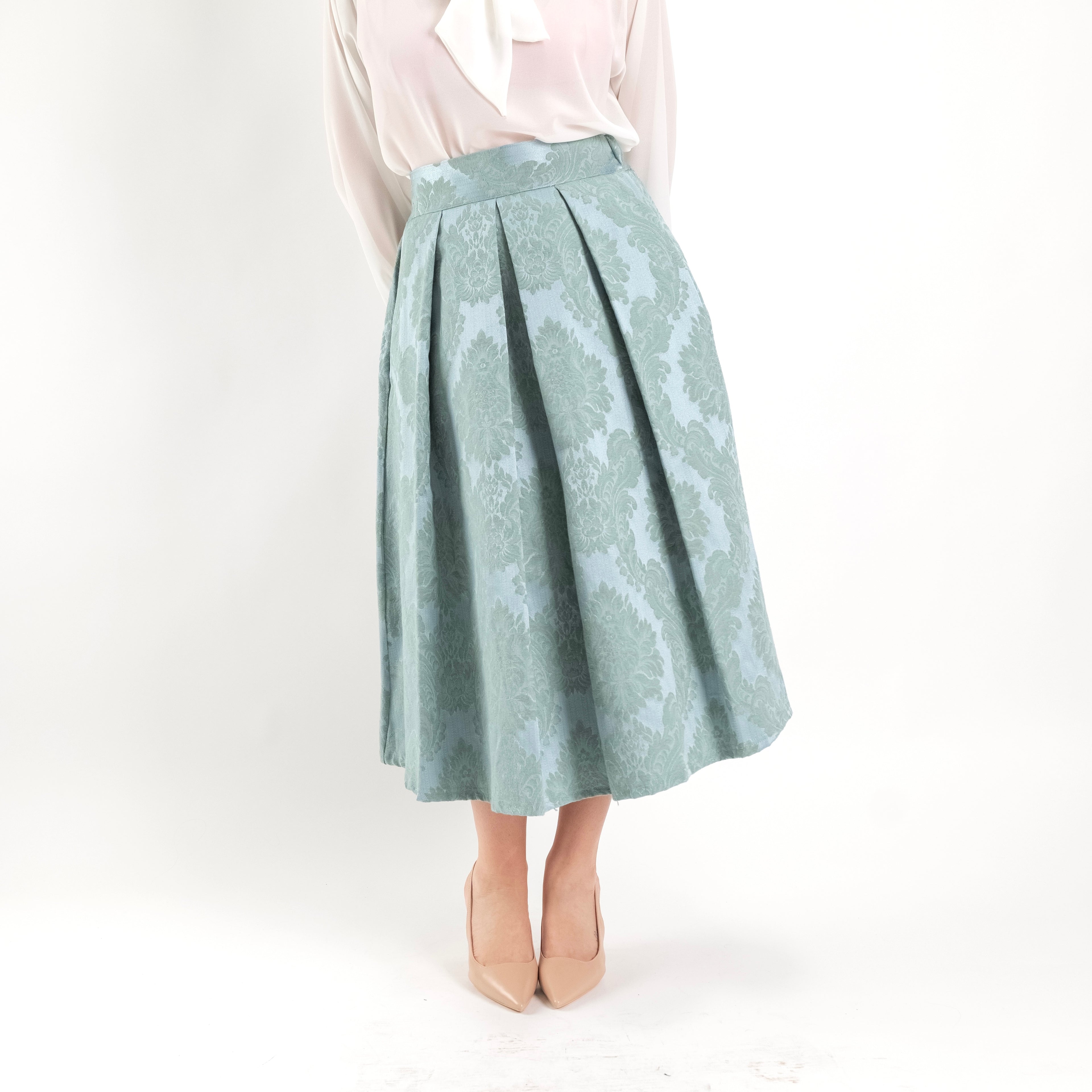 SARTORIA GONNA DAMASCO MENTA