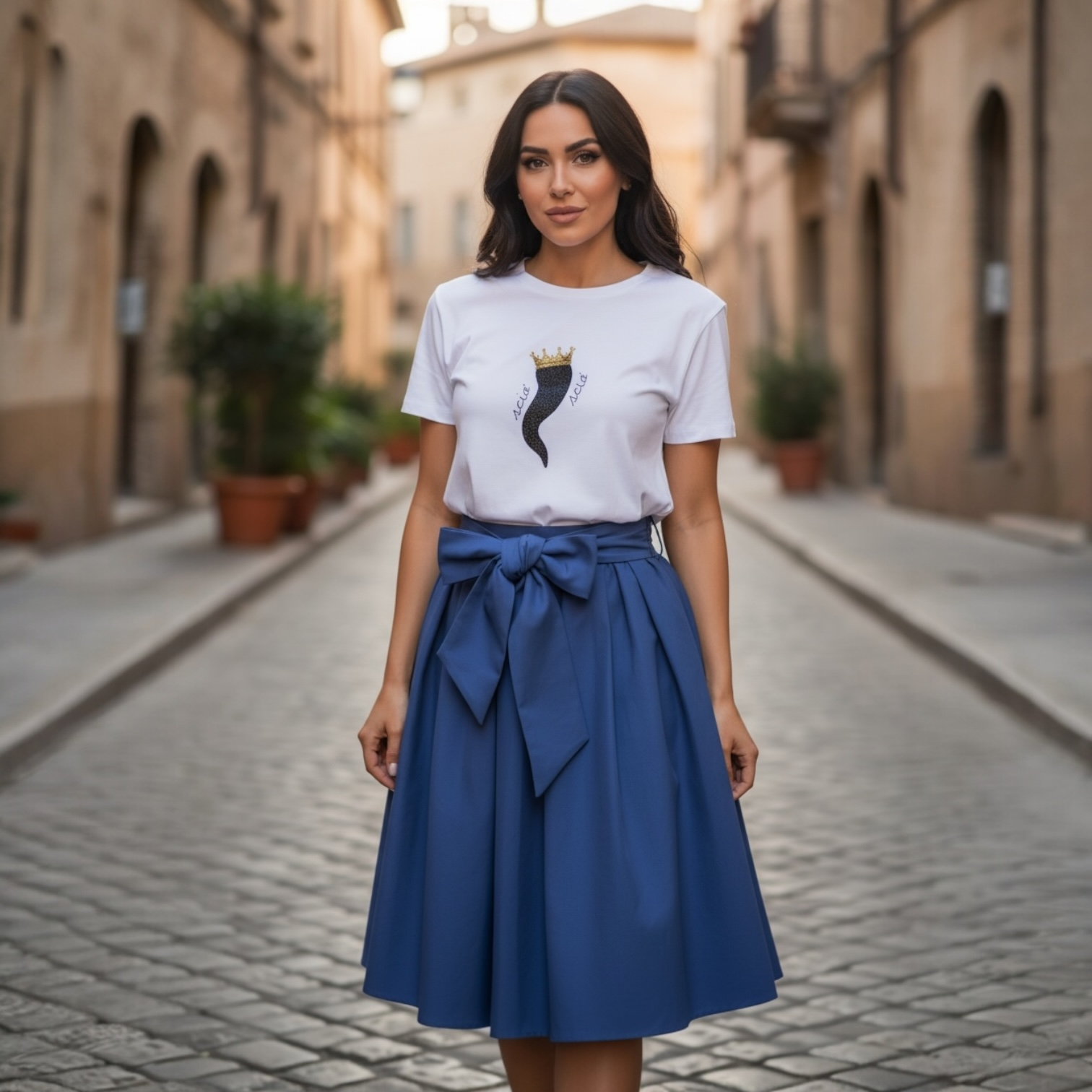 SARTORIA GONNA ECOLE BLU NAVY