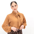 SARTORIA BLUSA FIOCCO RUGGINE