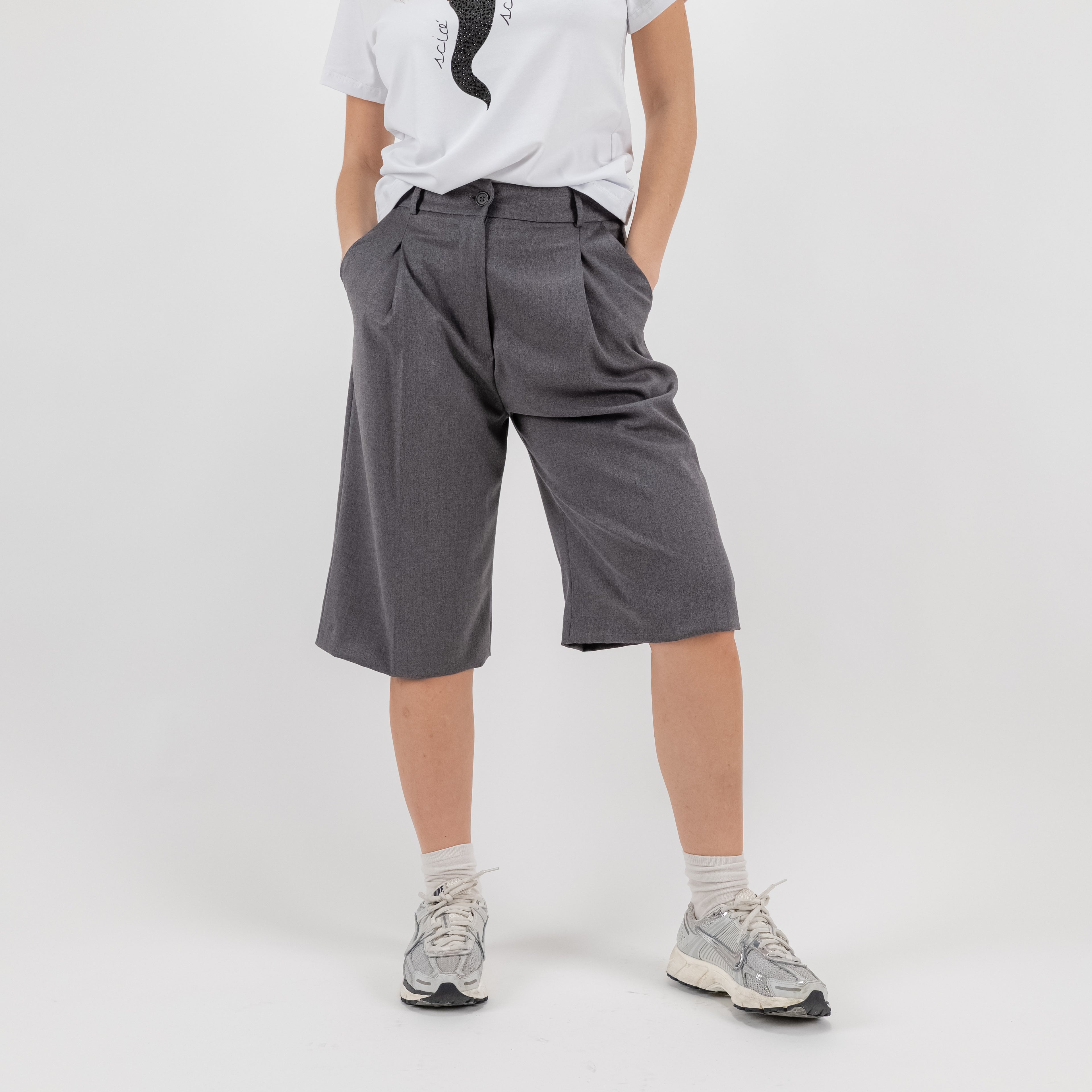 JETAIME BERMUDA WOOL GRIGIO