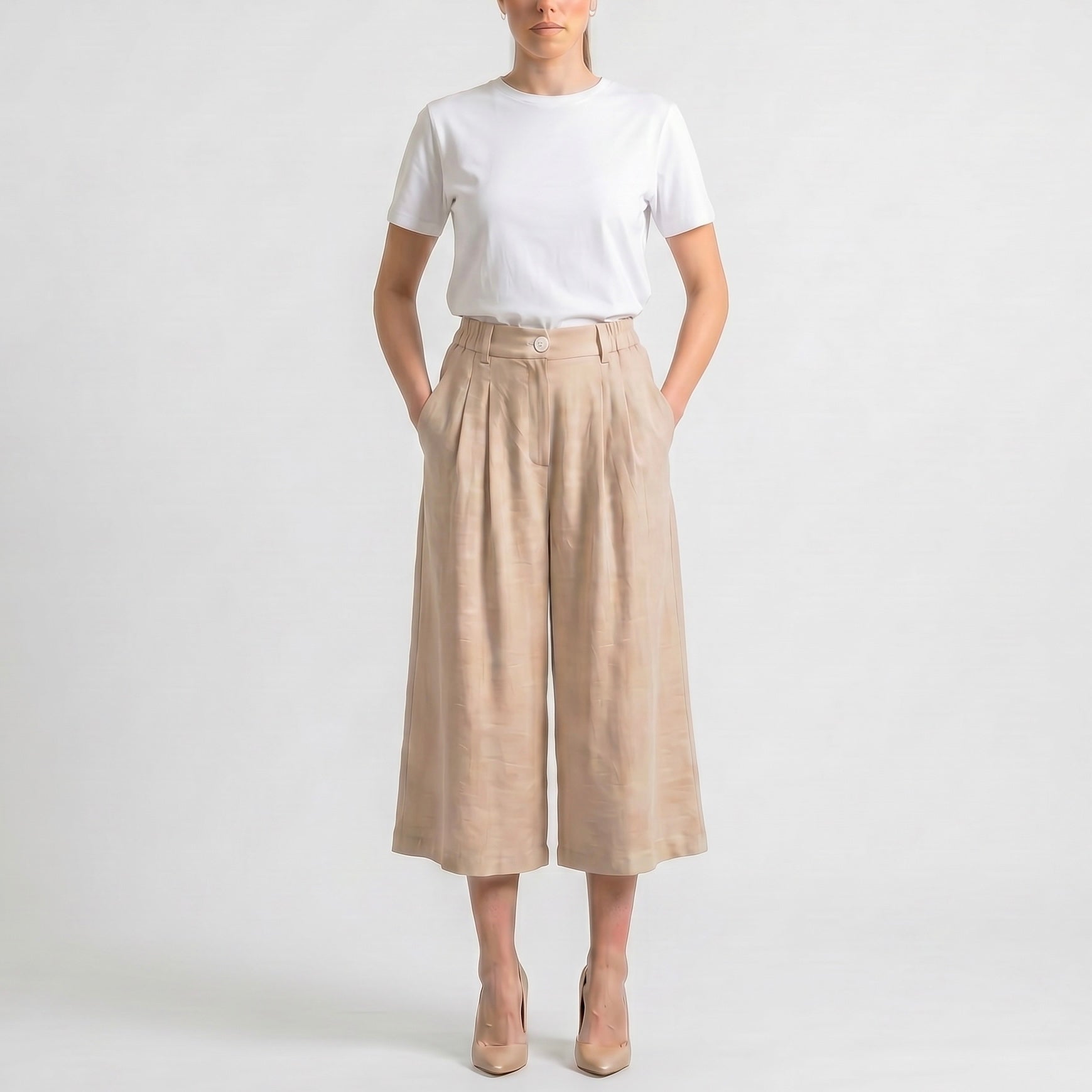 SOUTHLAB PANTALONE GAUCHO CREPE