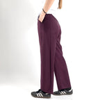 JETAIME PANTALONE BARREL WOOL BORDEAUX