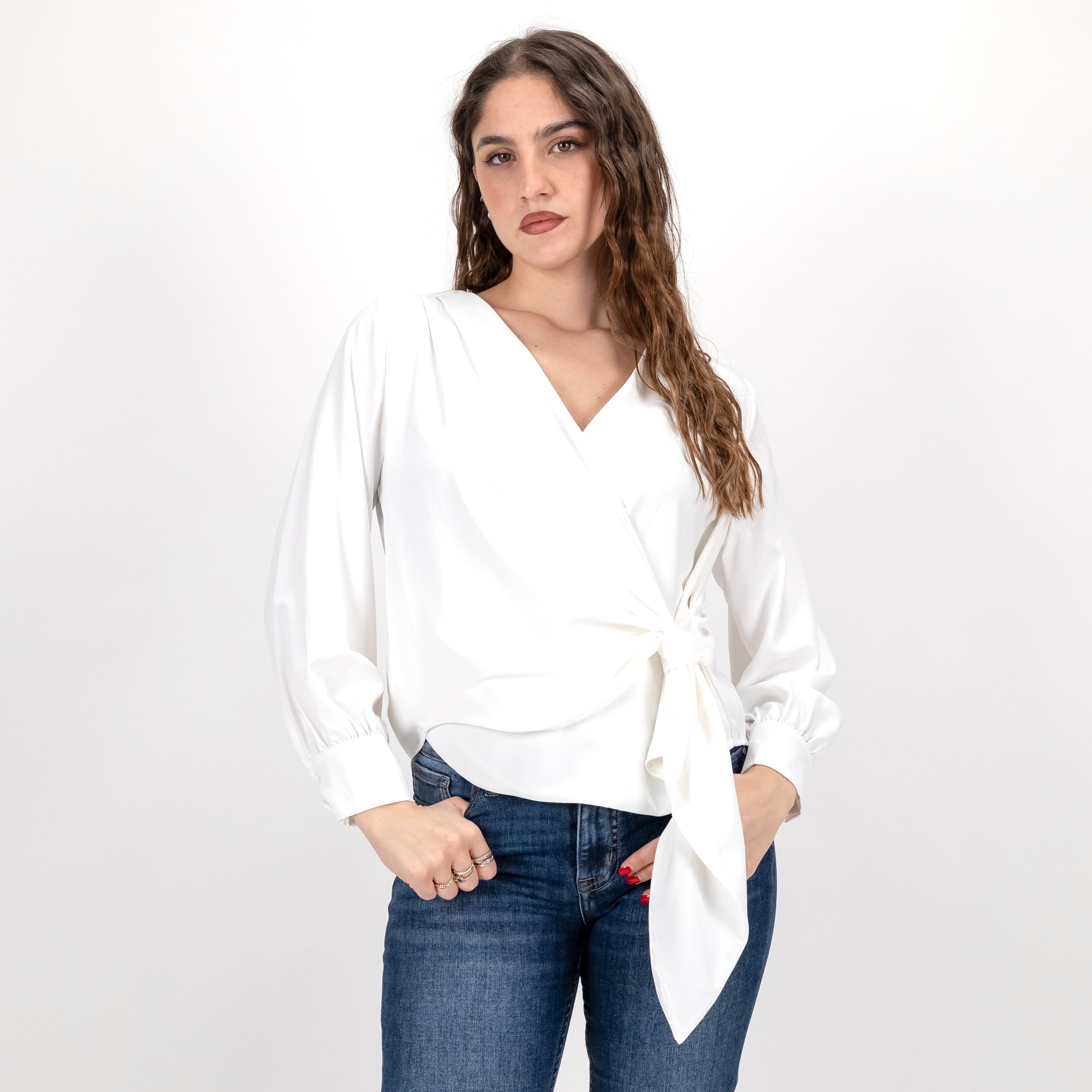 SOUTHLAB BLUSA INCROCIO