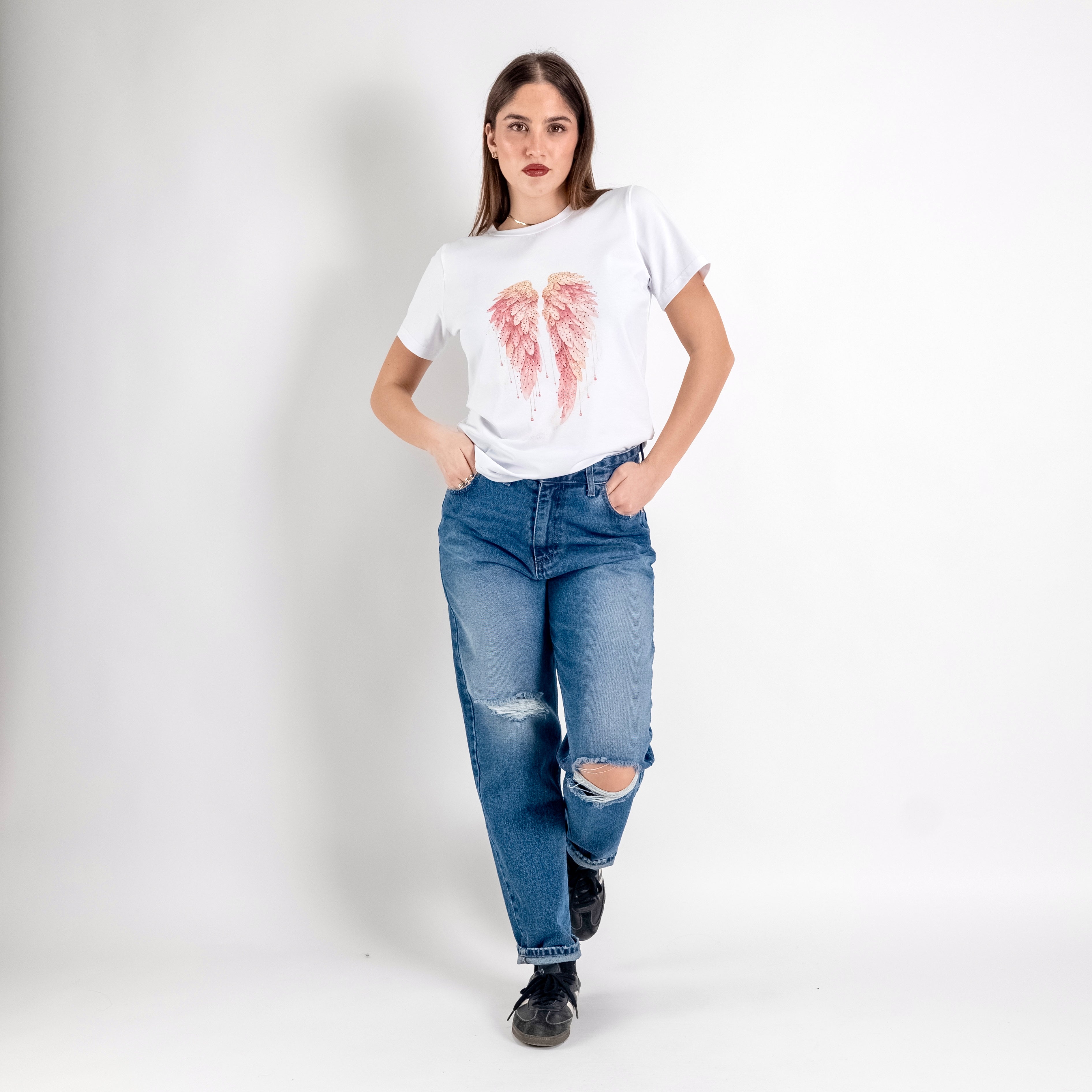 JETAIME T-SHIRT WINGS ROSA