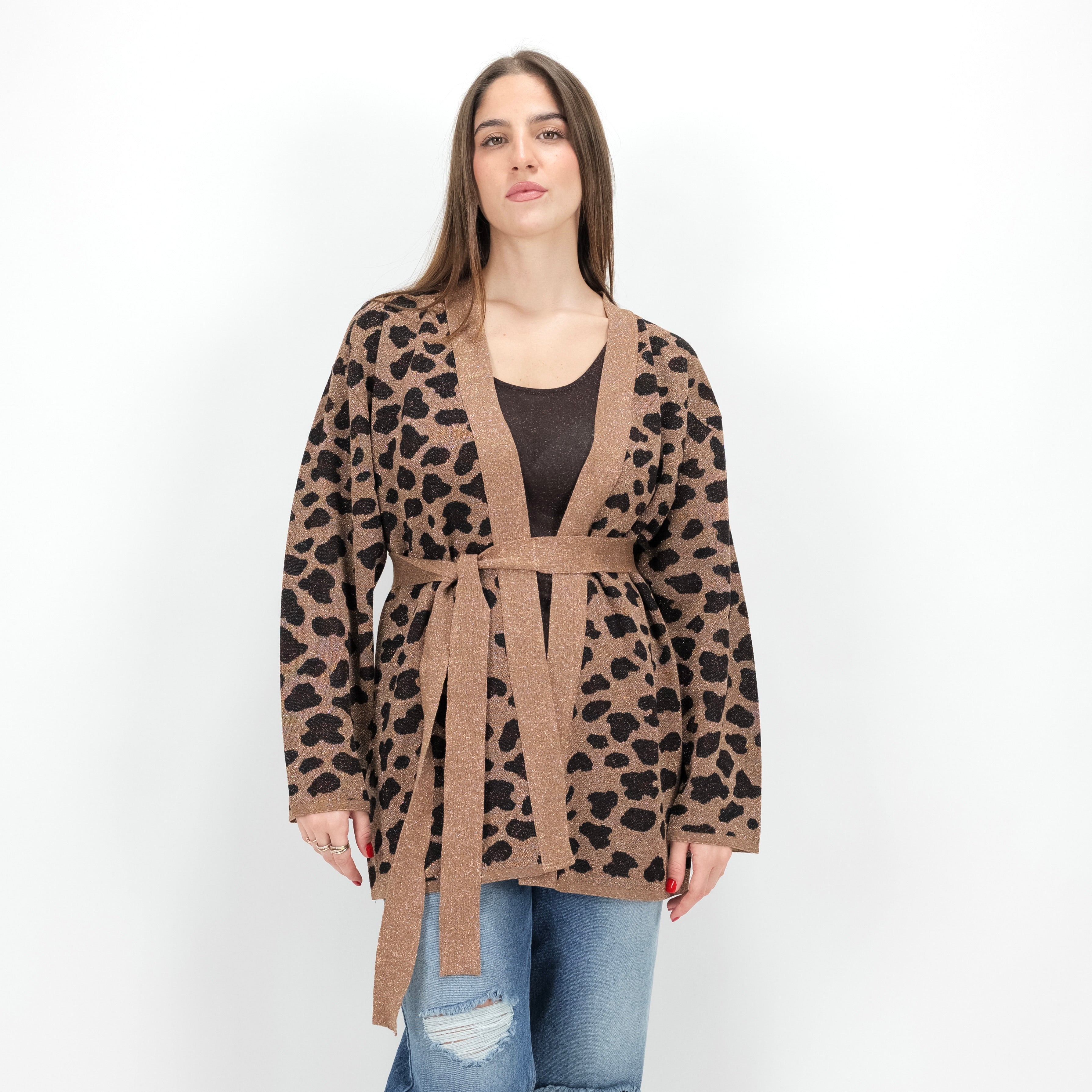 KONTATTO 3M1558C CARDIGAN MACULATO