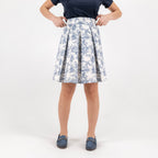 SARTORIA GONNA MINI TOILE BLU