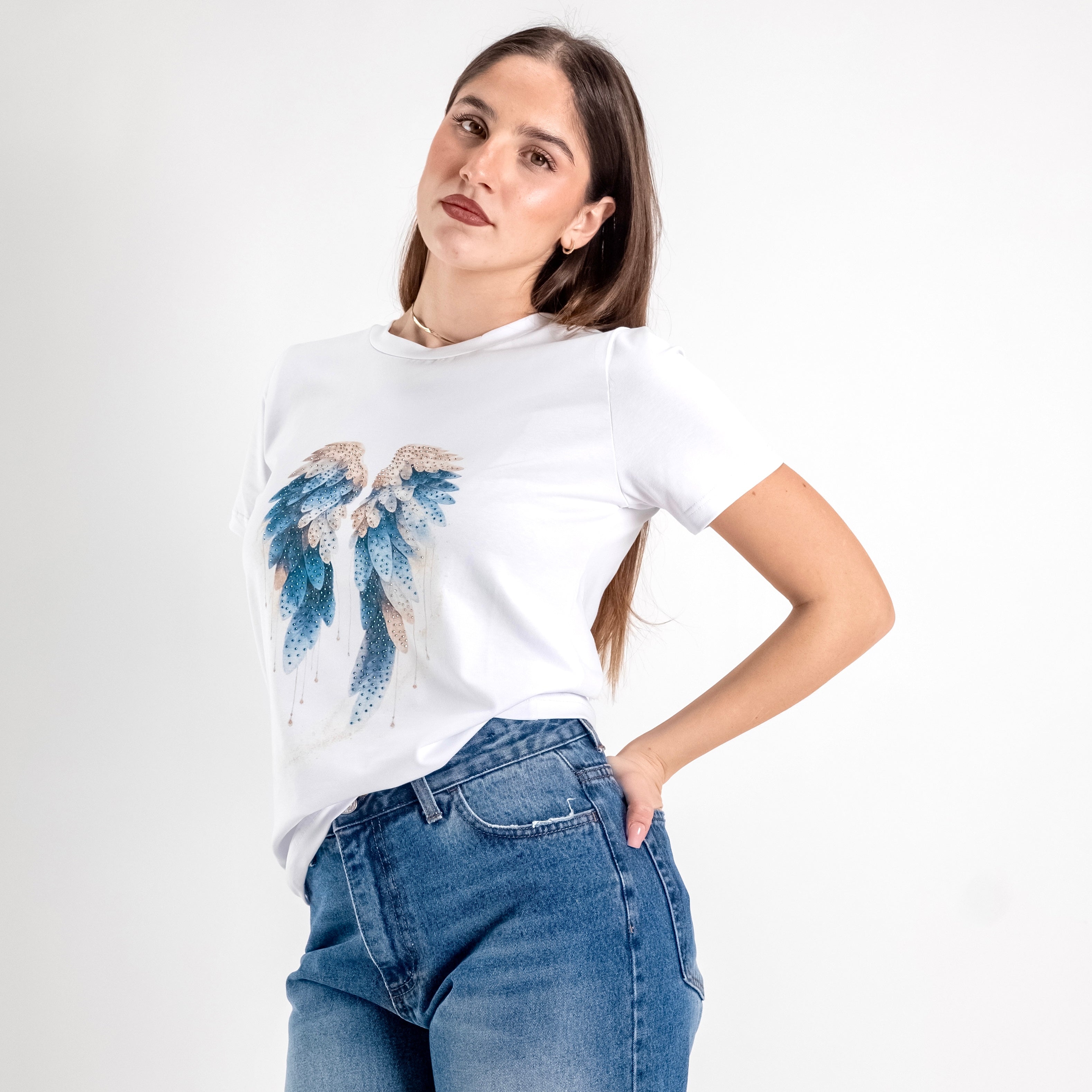 JETAIME T-SHIRT WINGS BLU