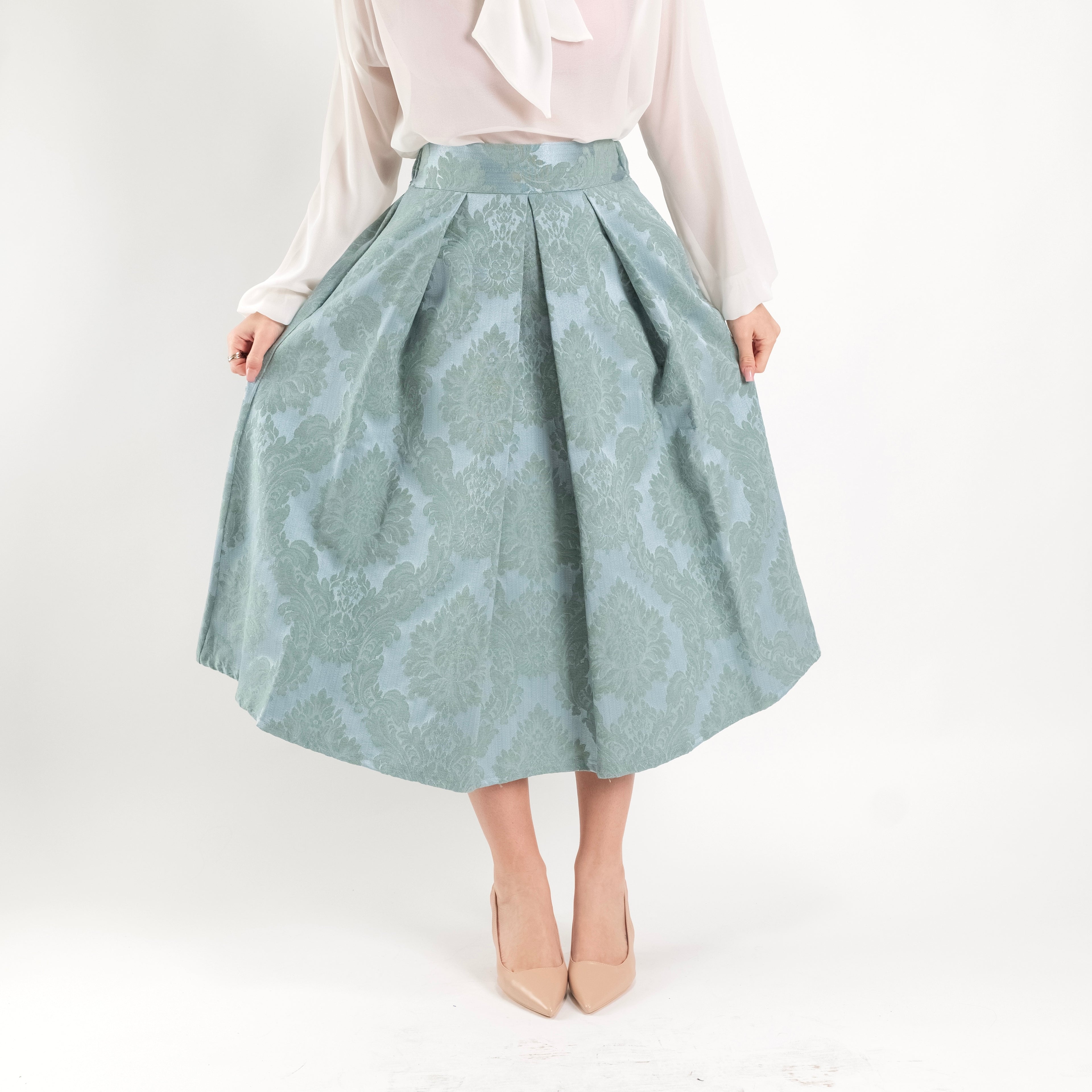 SARTORIA GONNA DAMASCO MENTA