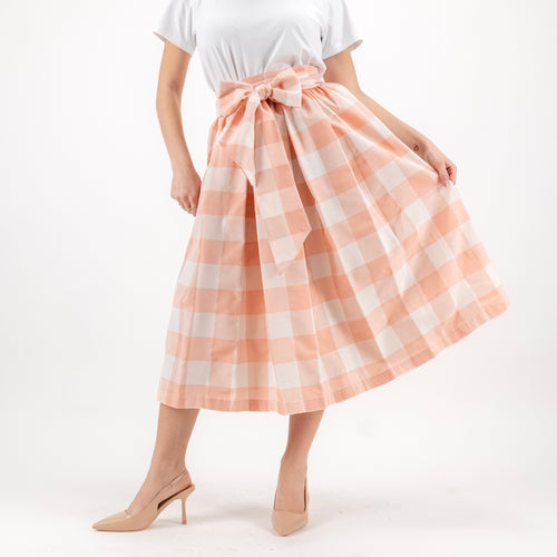 Gonna Fiocco Madras Pesca – Sartoria Capresi