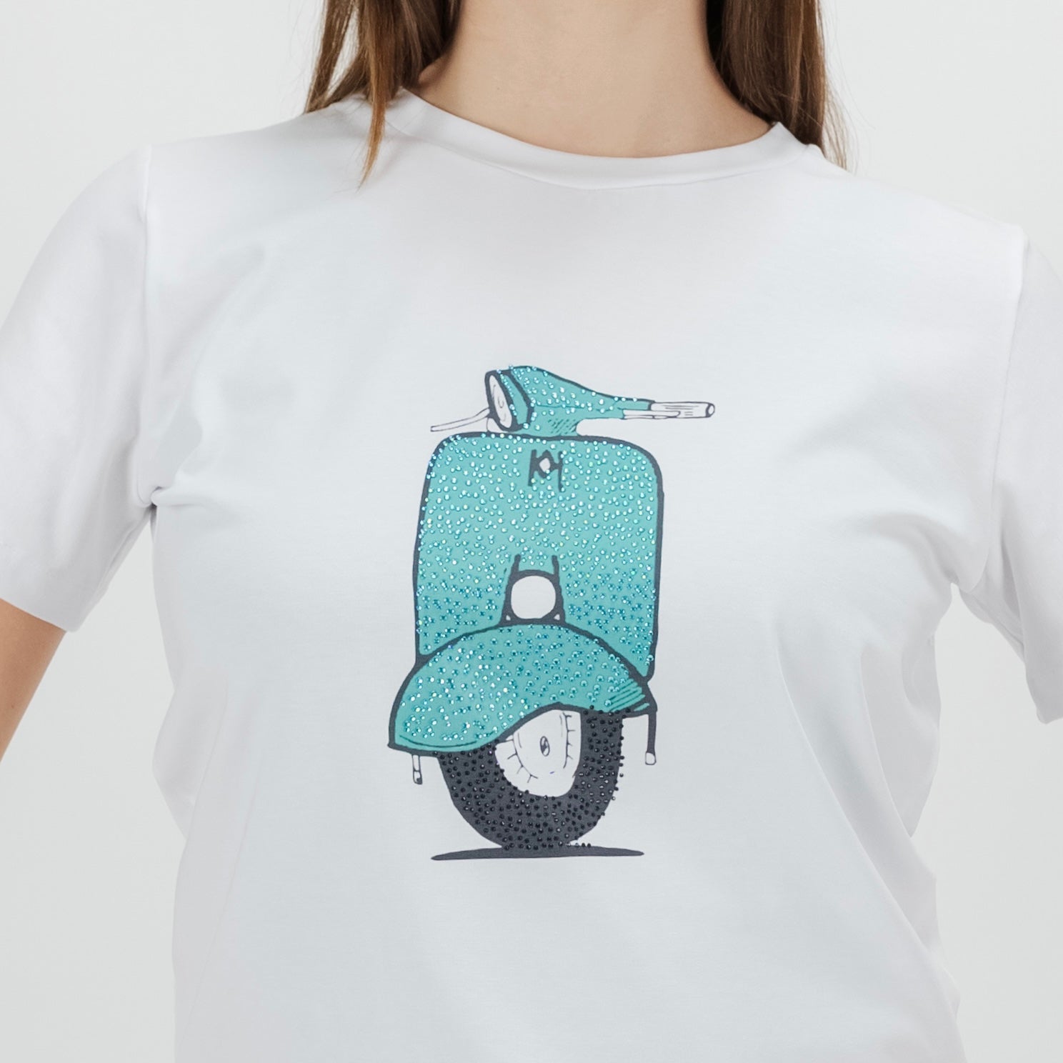JETAIME T-SHIRT VESPA STRASS