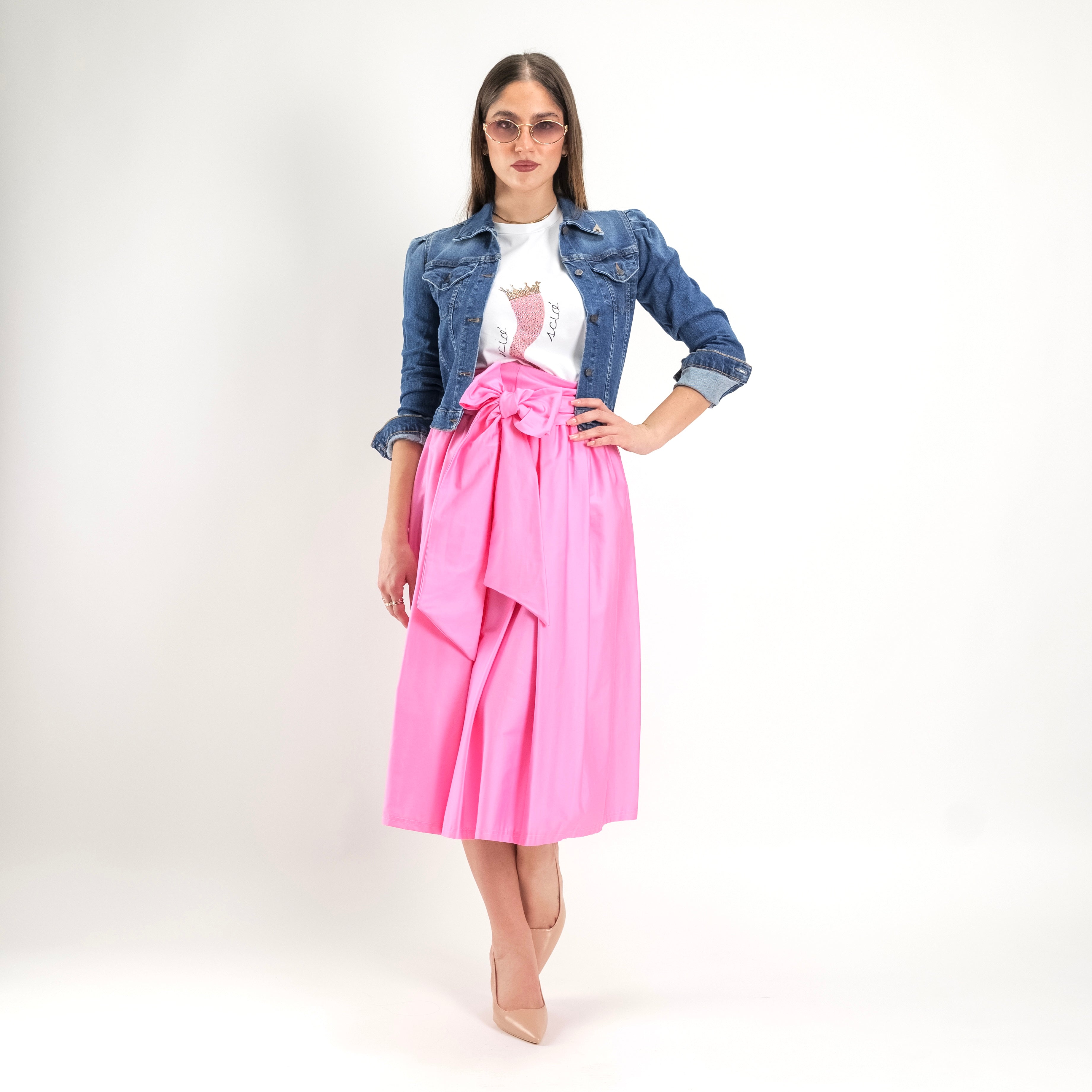 SARTORIA GONNA ECOLE ROSA