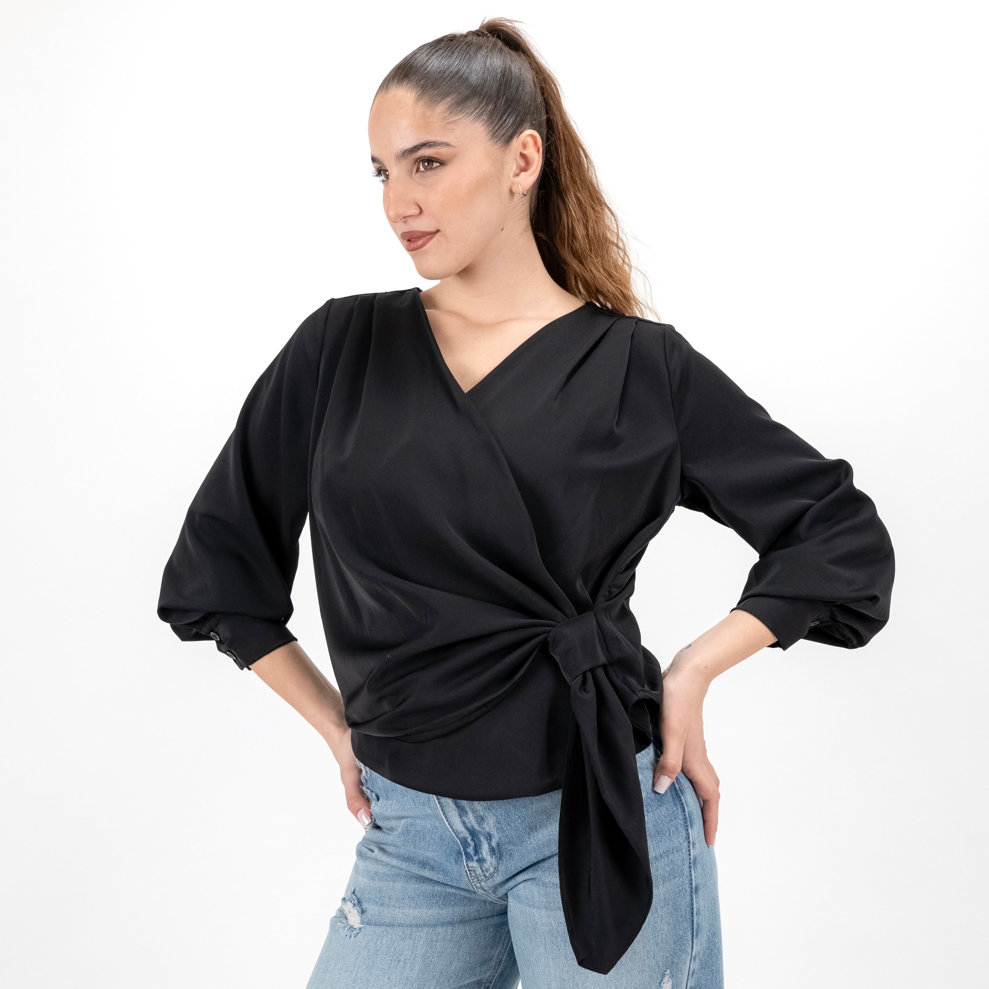 SOUTHLAB BLUSA INCROCIO