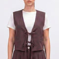 SOUTHLAB GILET CREPE NODI