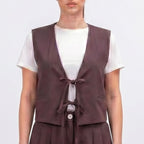 SOUTHLAB GILET CREPE NODI