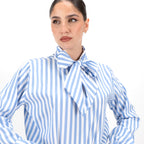 SARTORIA BLUSA FIOCCO STRIPE