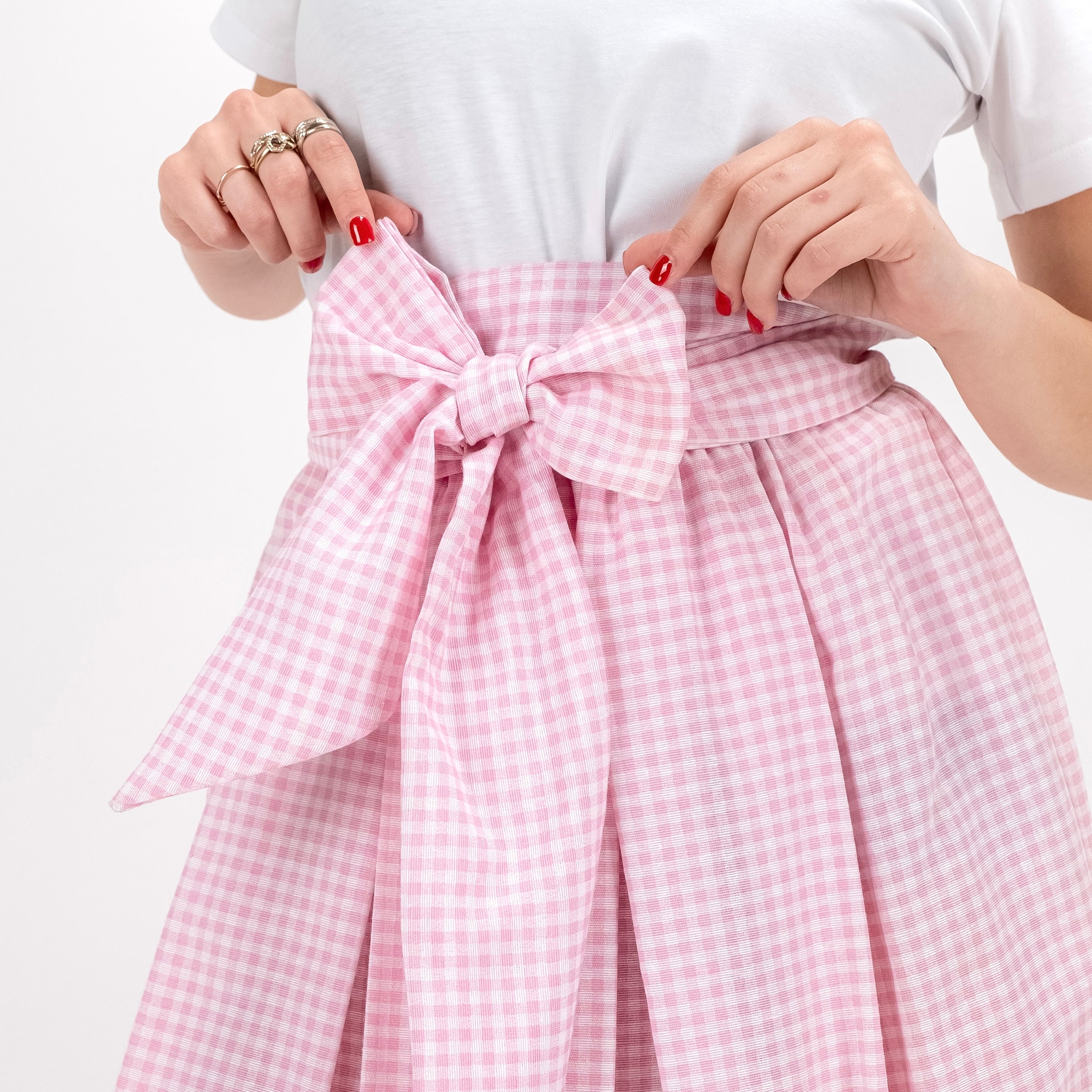 SARTORIA GONNA FIOCCO VICHY