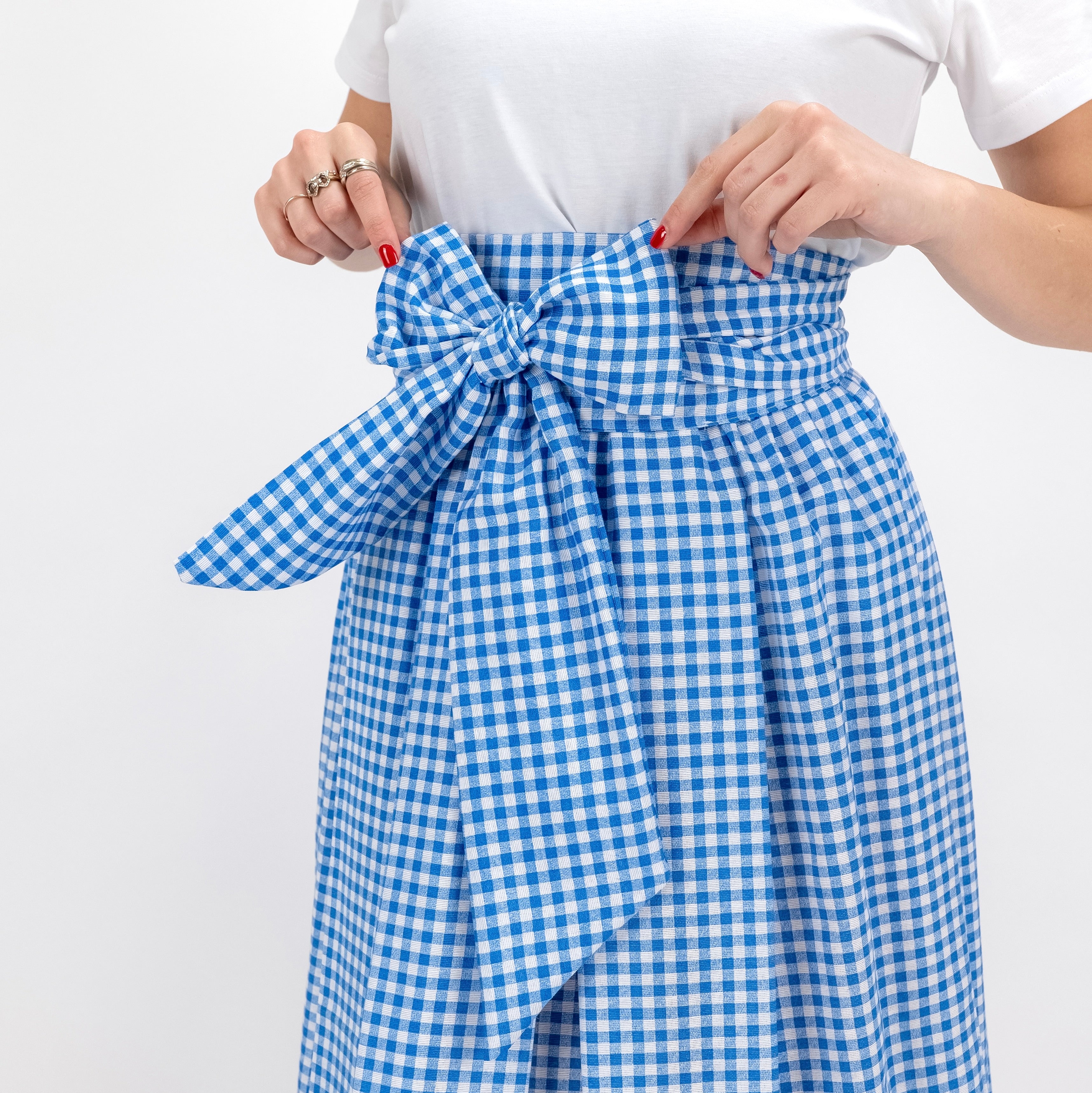 SARTORIA GONNA FIOCCO VICHY