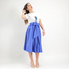 SARTORIA GONNA ECOLE BLU LAVANDA