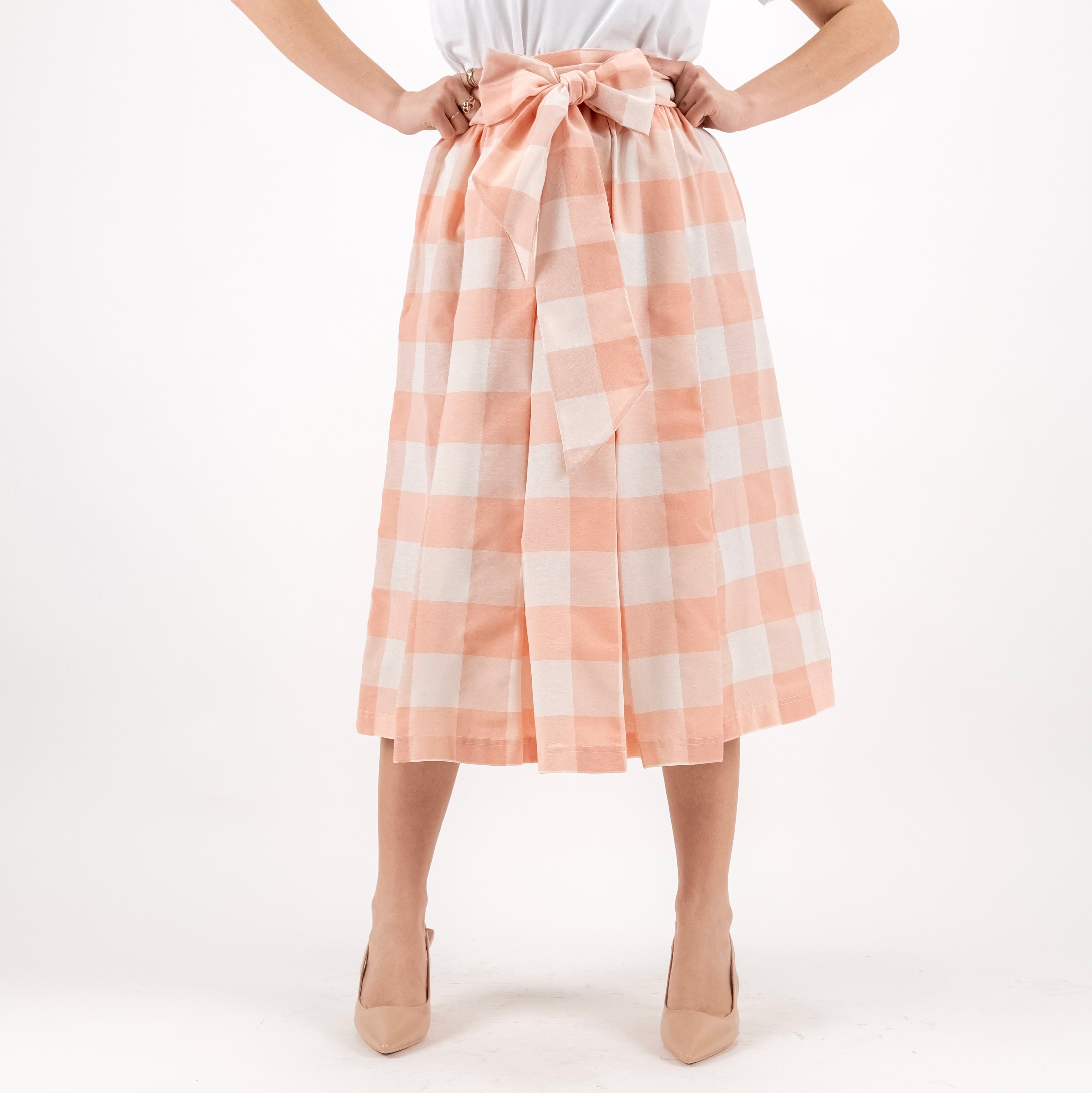 SARTORIA GONNA FIOCCO MADRAS PESCA