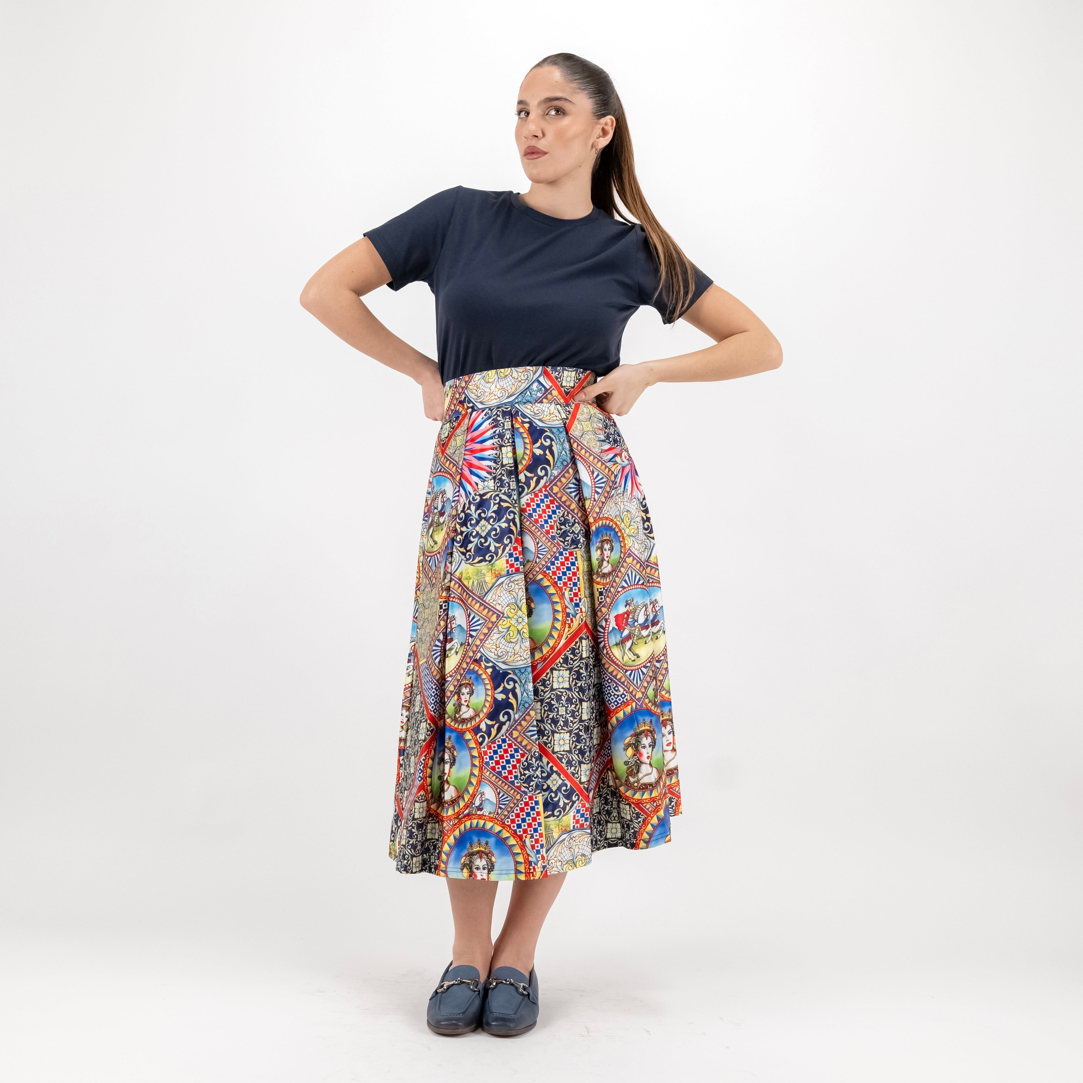 SARTORIA GONNA PALERMO BLU