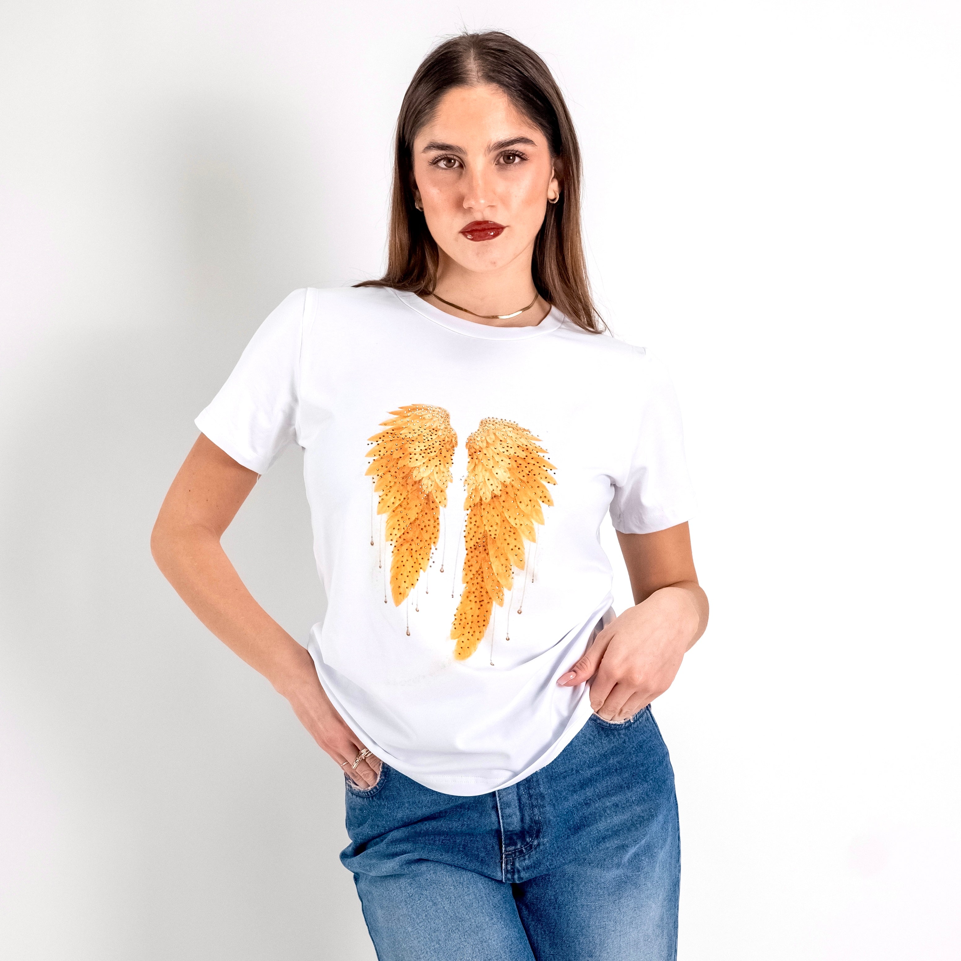 JETAIME T-SHIRT WINGS GIALLO