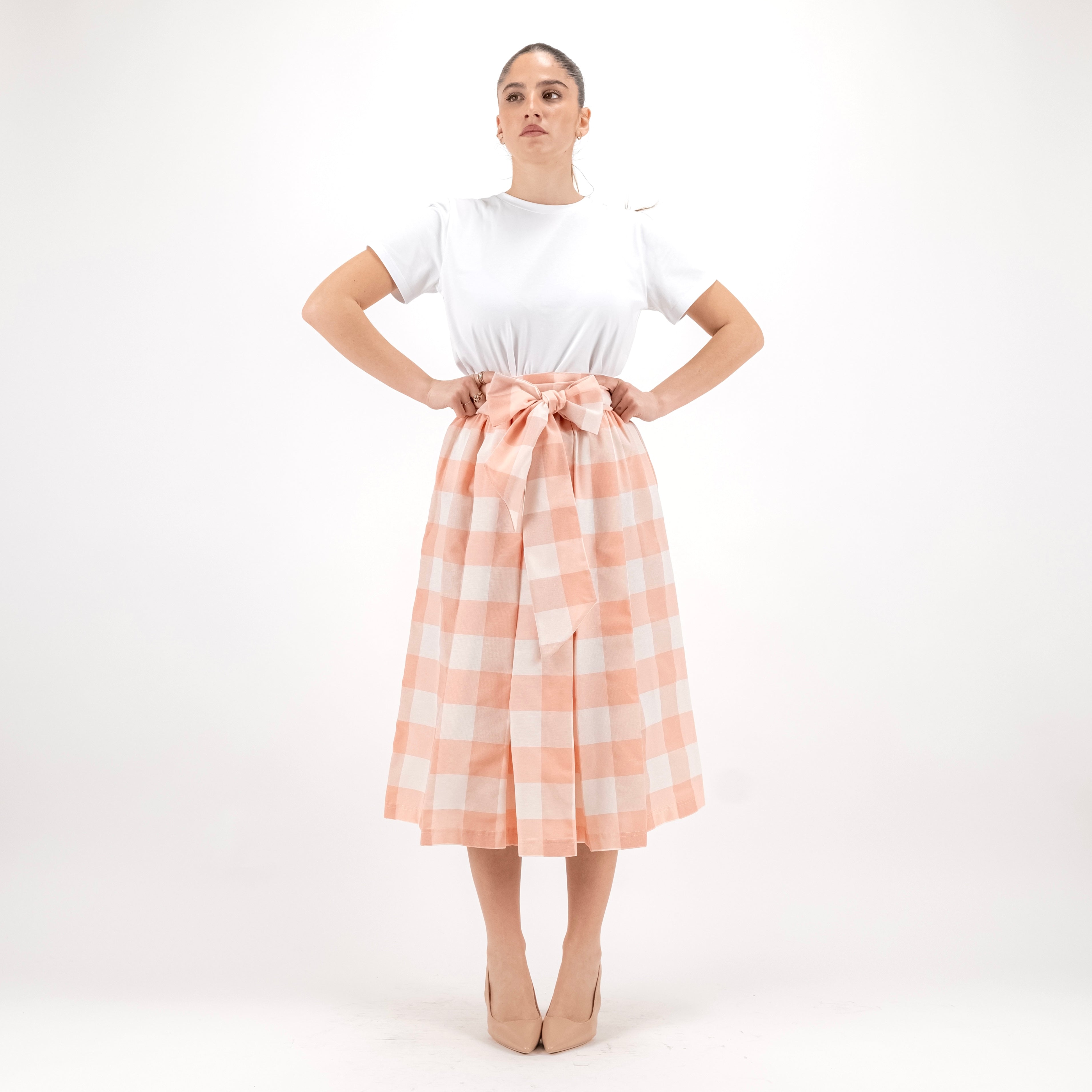 SARTORIA GONNA FIOCCO MADRAS PESCA