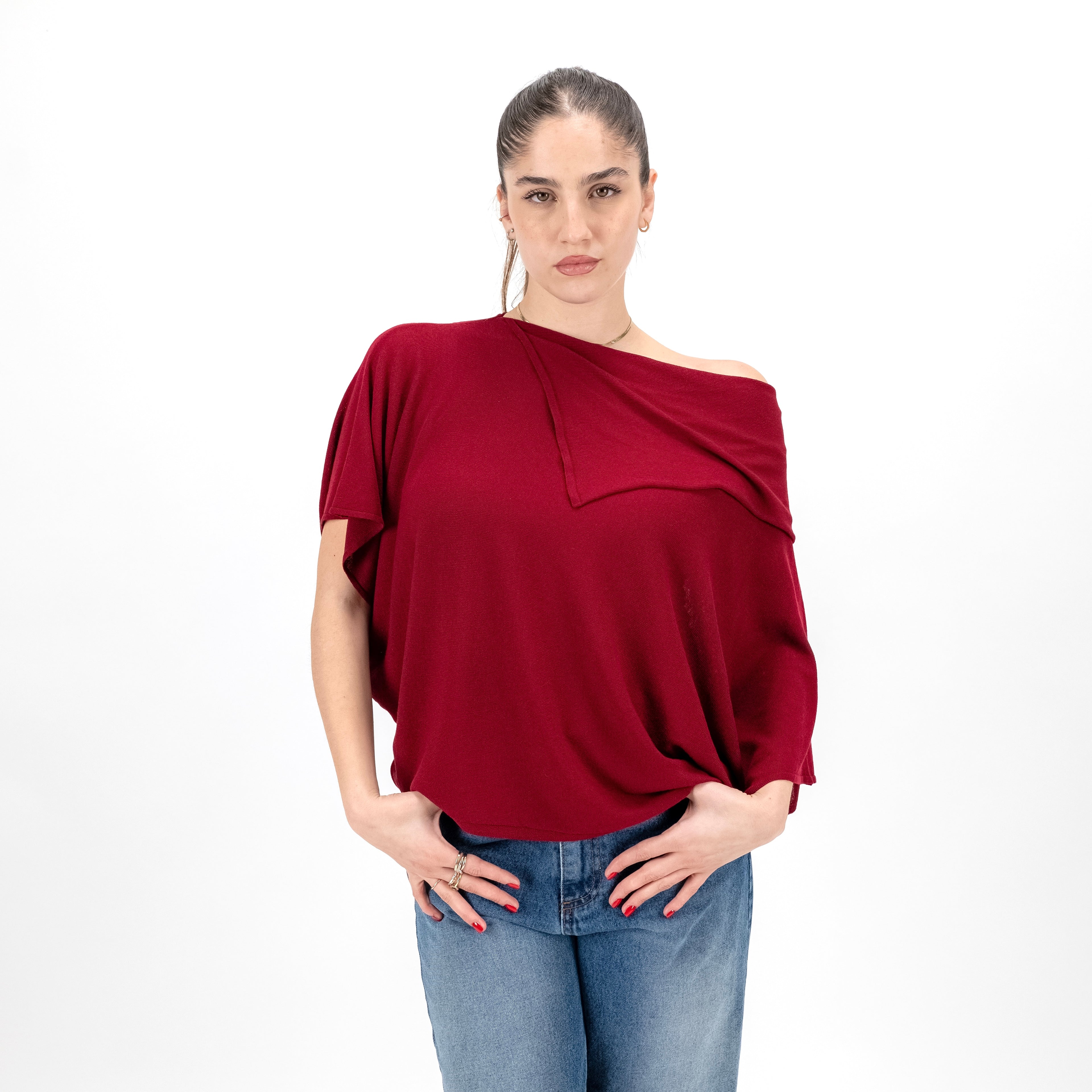 KONTATTO 3M1551C MAGLIA OVER COLLO SCIALLATO
