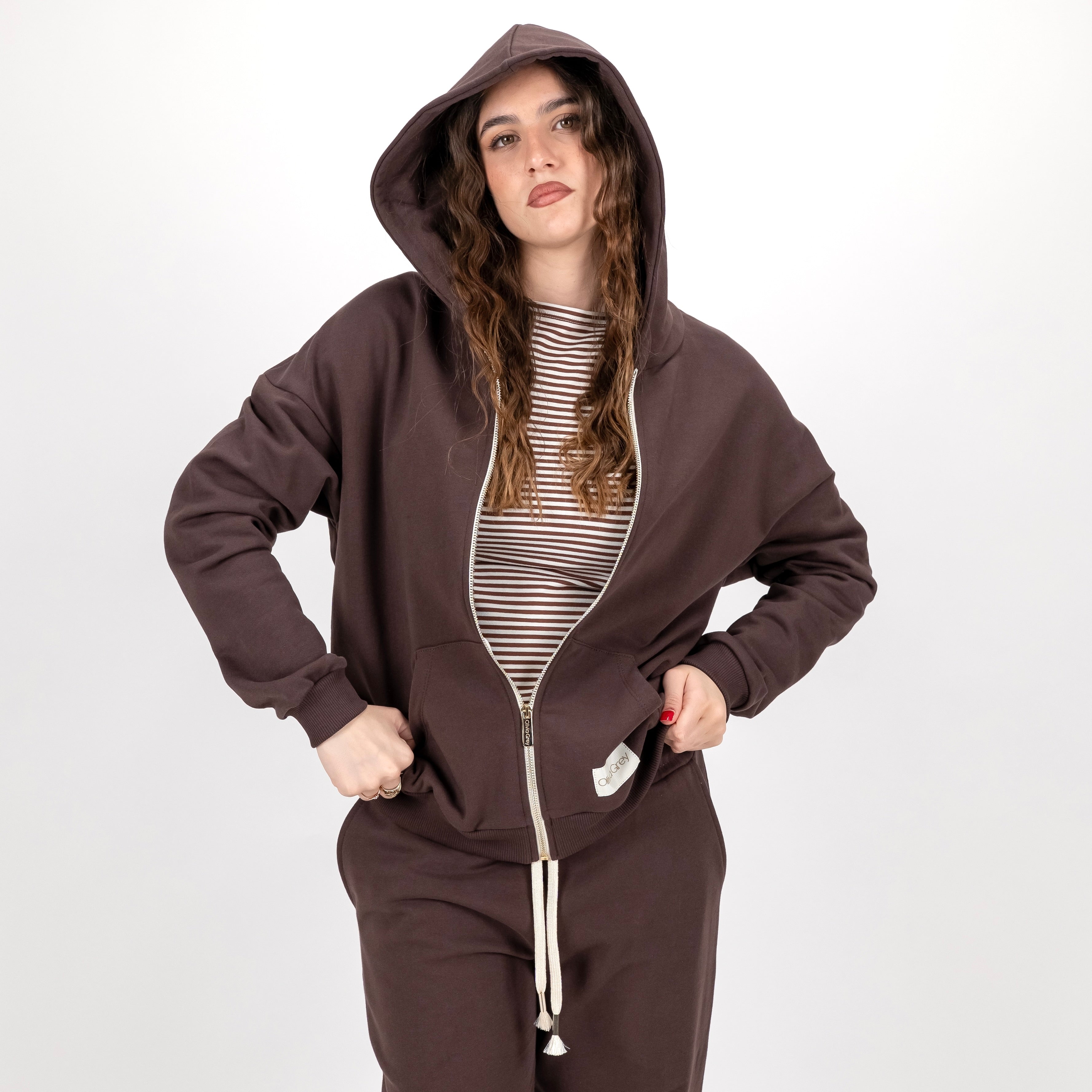 OLIVIAGREY MARIANNA FELPA FULL ZIP