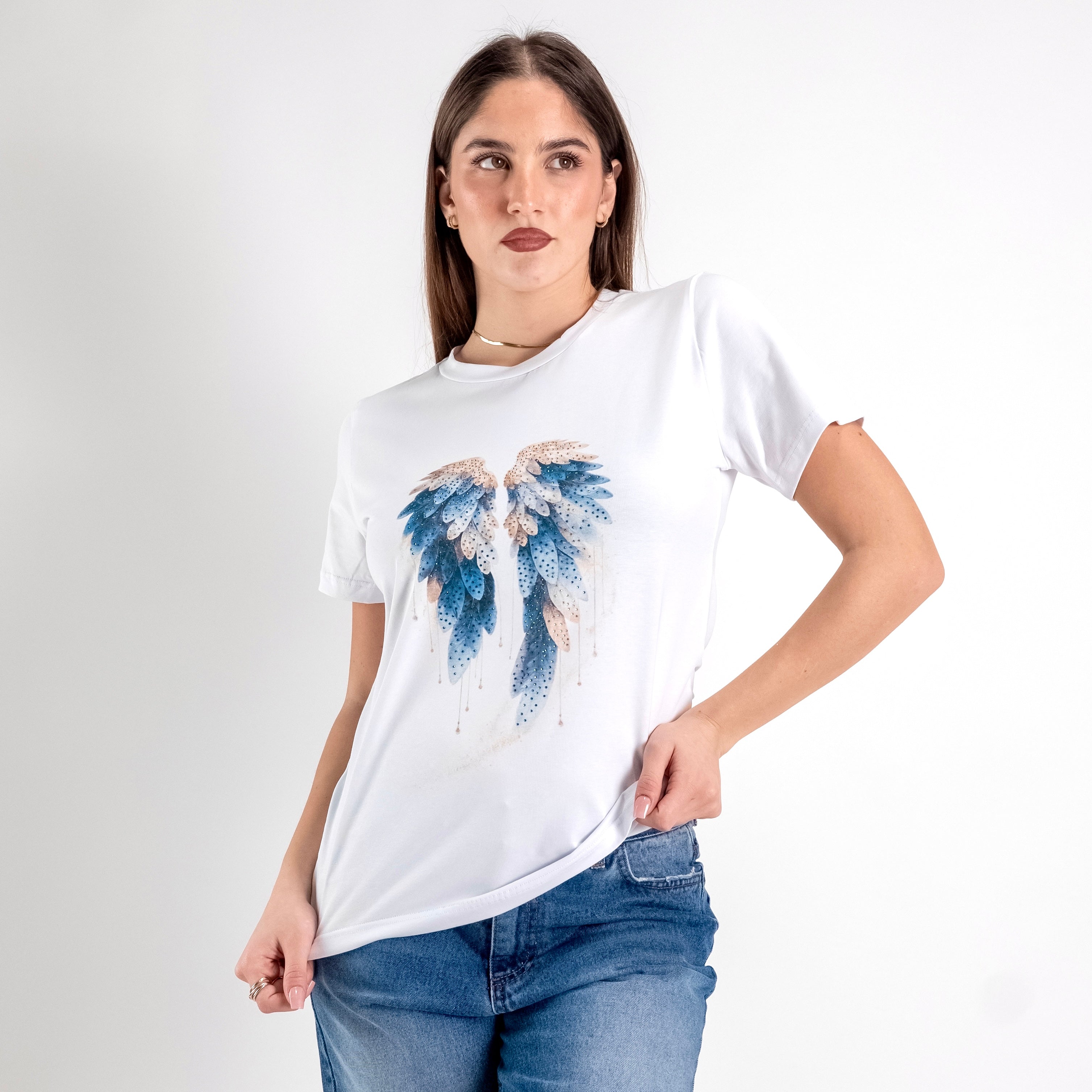 JETAIME T-SHIRT WINGS BLU