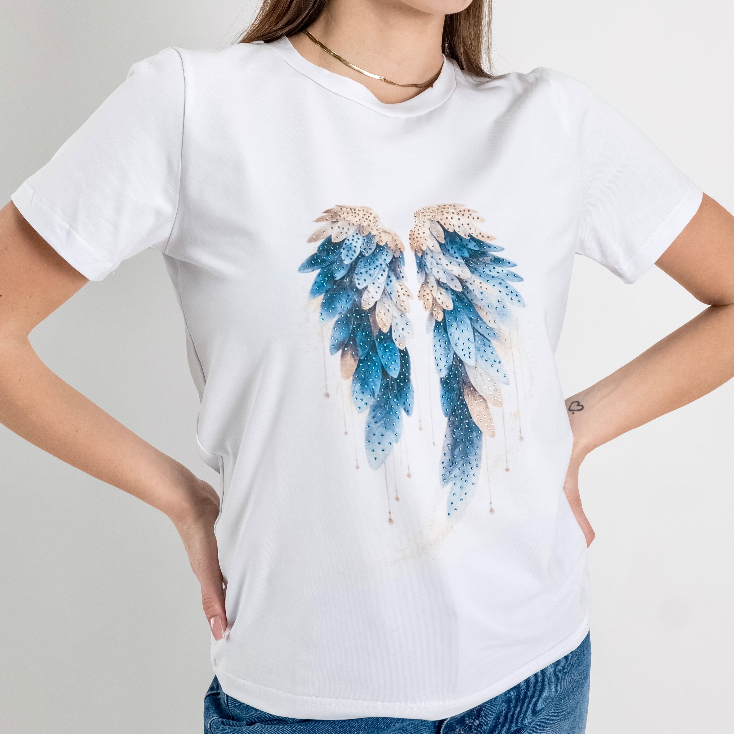 JETAIME T-SHIRT WINGS BLU