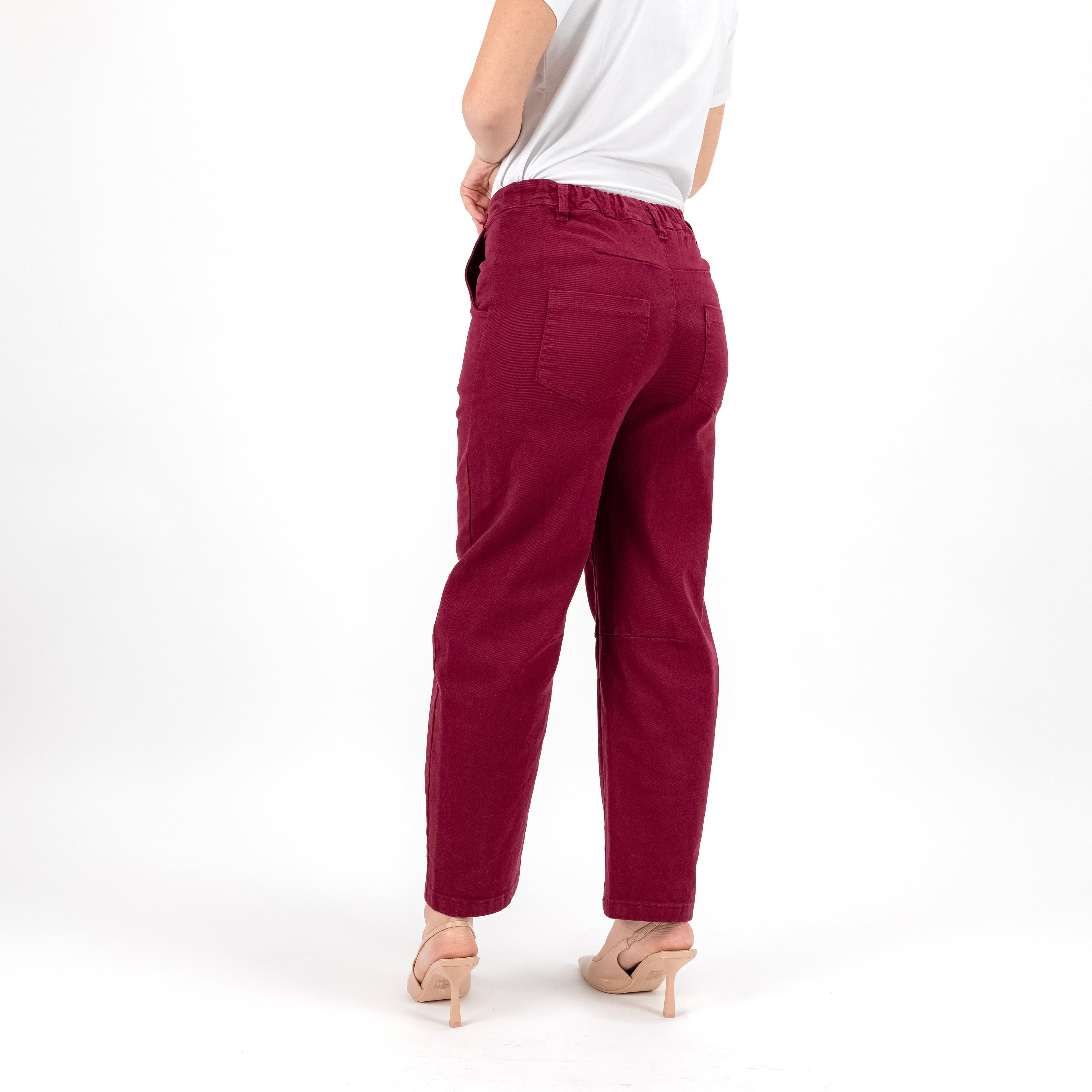 KONTATTO FW200C PANTALONE BARREL COTONE