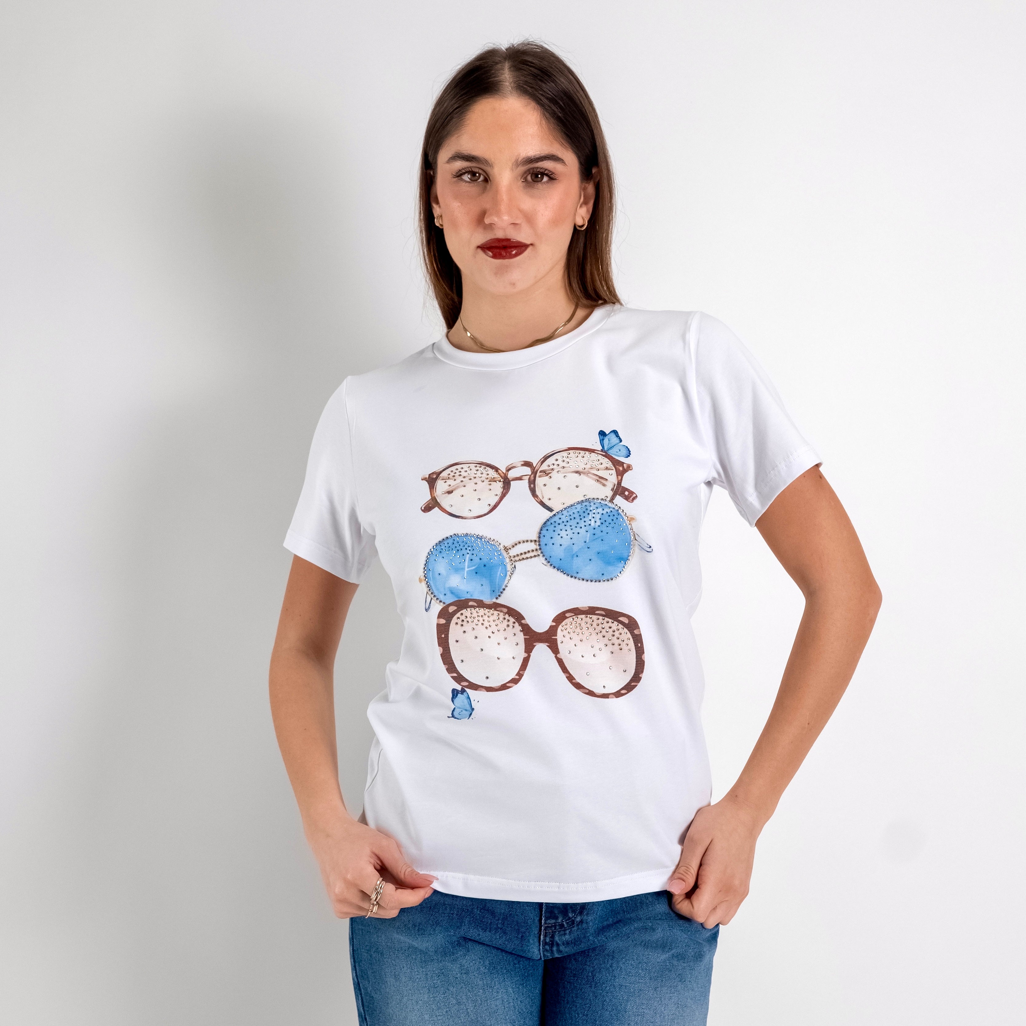 JETAIME T-SHIRT SUNGLASSES BLU