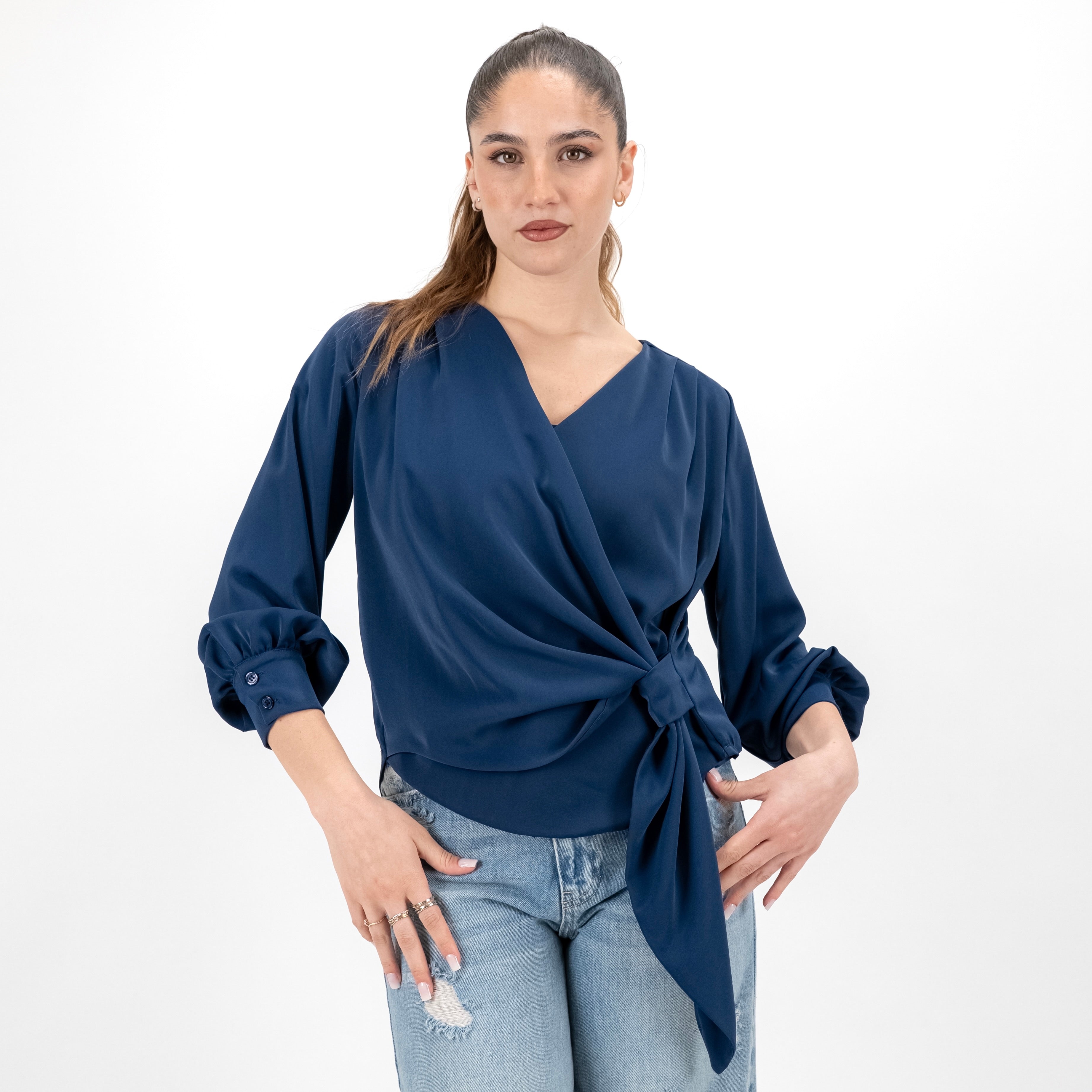 SOUTHLAB BLUSA INCROCIO