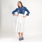 SARTORIA GONNA ECOLE BIANCO