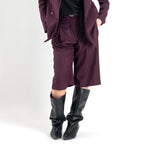 JETAIME BERMUDA WOOL BORDEAUX