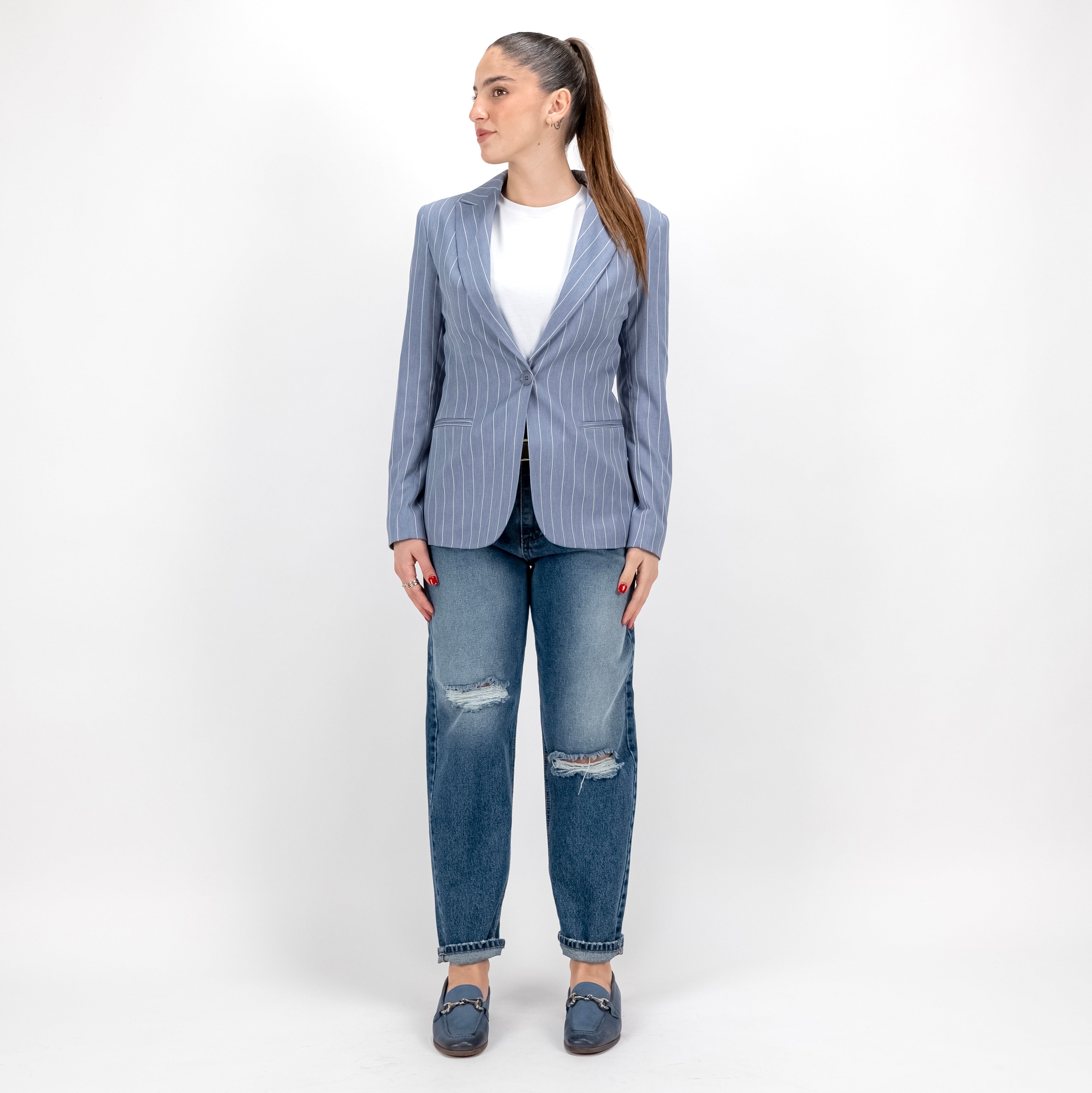 FUEGO GIACCA GESSO JEANS