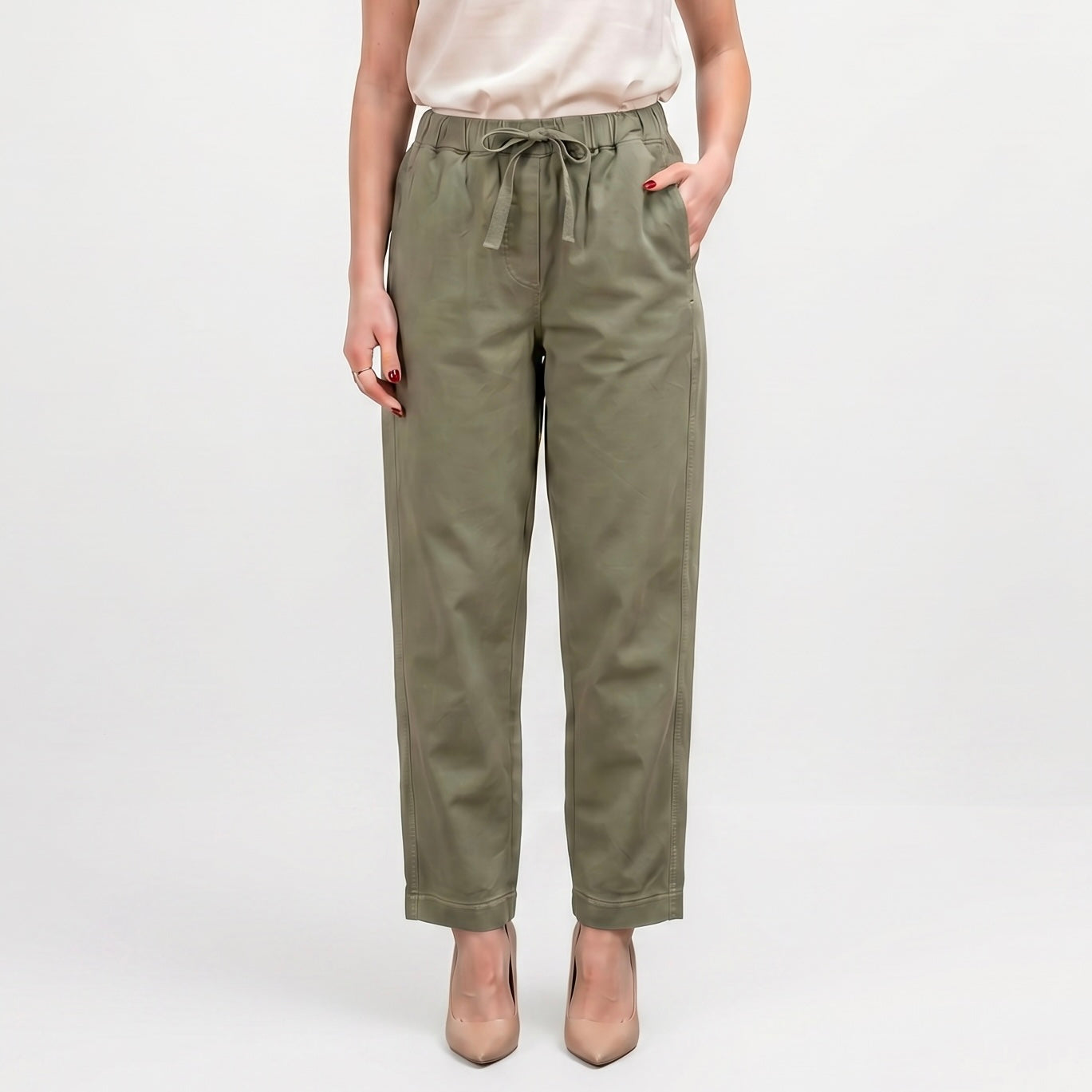 SILENCE PANTALONE LACCIO COTONE